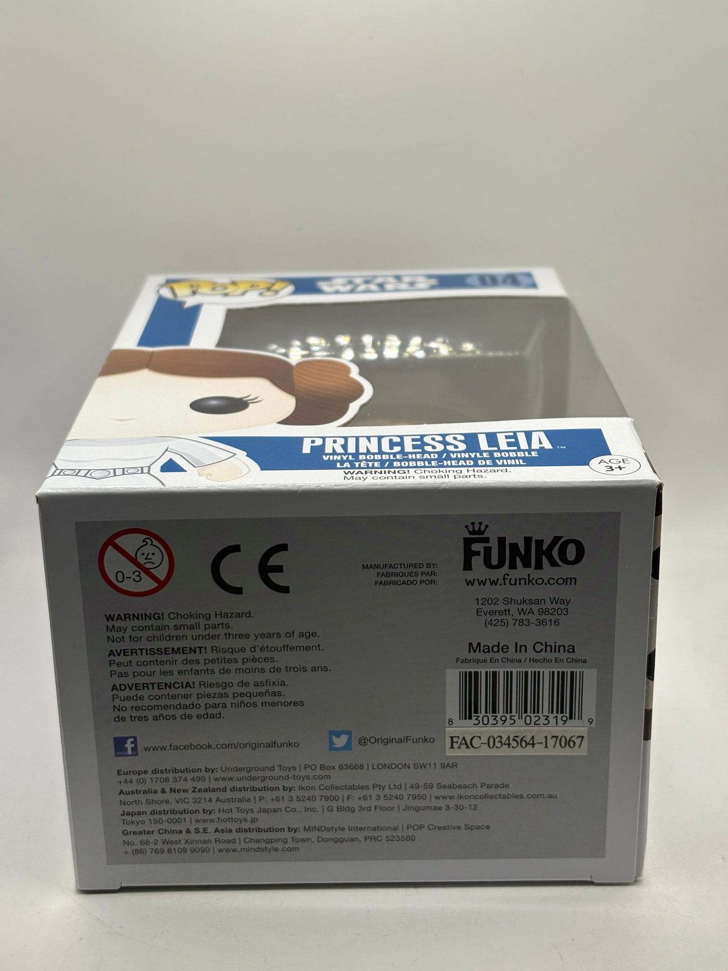 Funko POP Star Wars #04 Princess Leia Vinyl Bobble Head 2017 FRENLY BRICKS - Open 7 Days