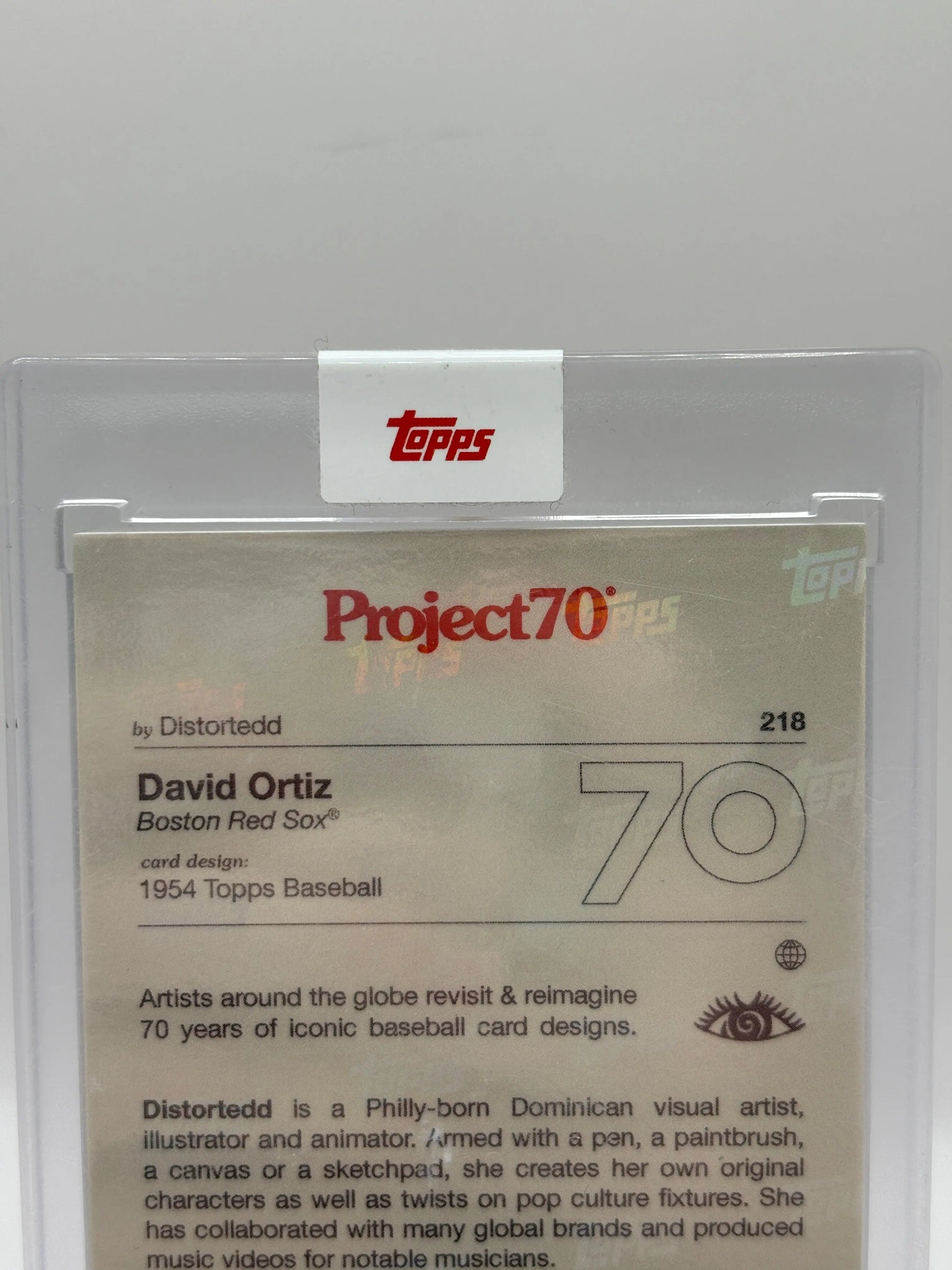 2021 Topps Project70 #218 David Ortiz By Distortedd 1954 Topps Baseball FRENLY BRICKS - Open 7 Days