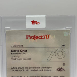 2021 Topps Project70 #218 David Ortiz By Distortedd 1954 Topps Baseball FRENLY BRICKS - Open 7 Days