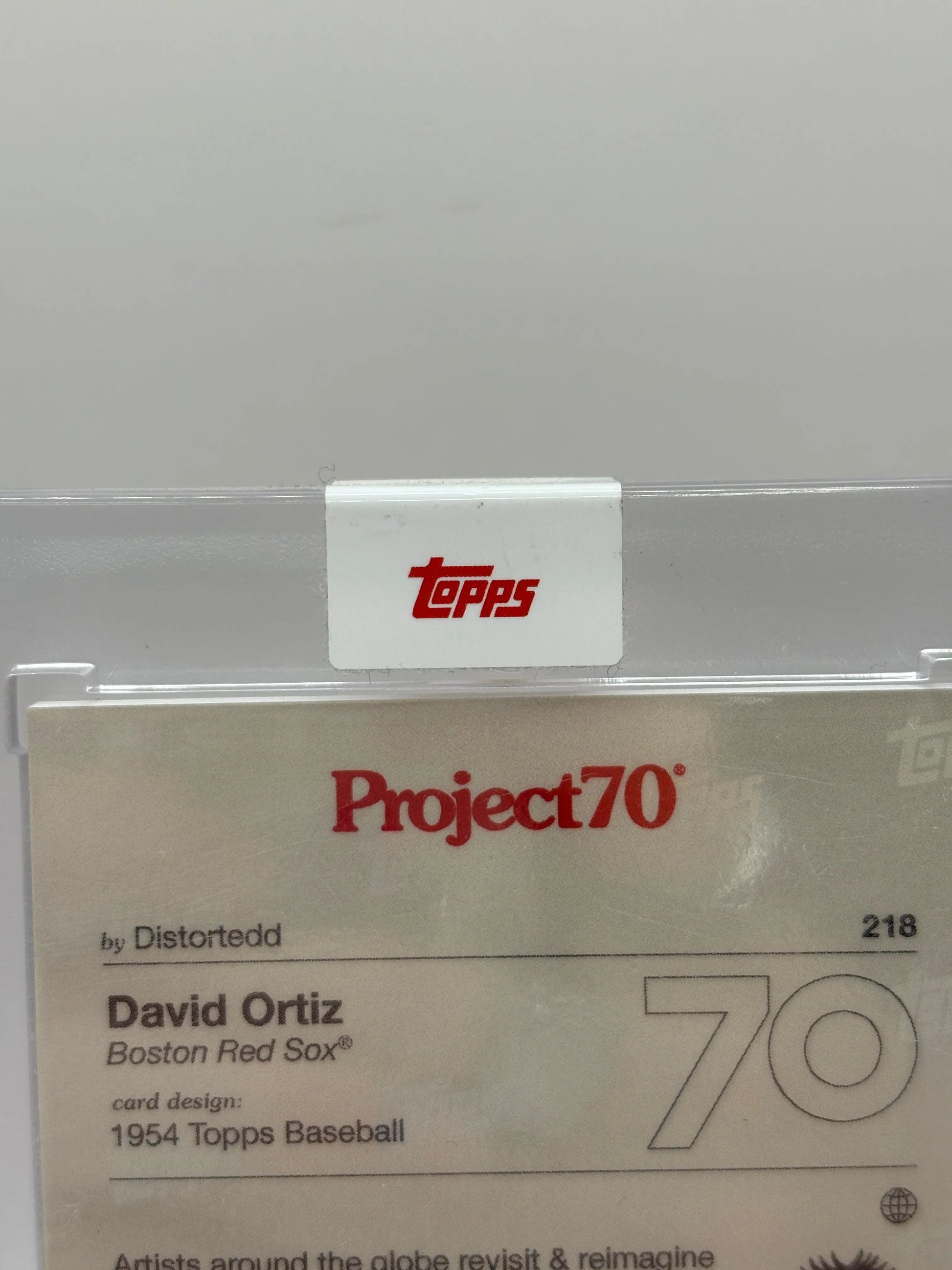 2021 Topps Project70 #218 David Ortiz By Distortedd 1954 Topps Baseball FRENLY BRICKS - Open 7 Days