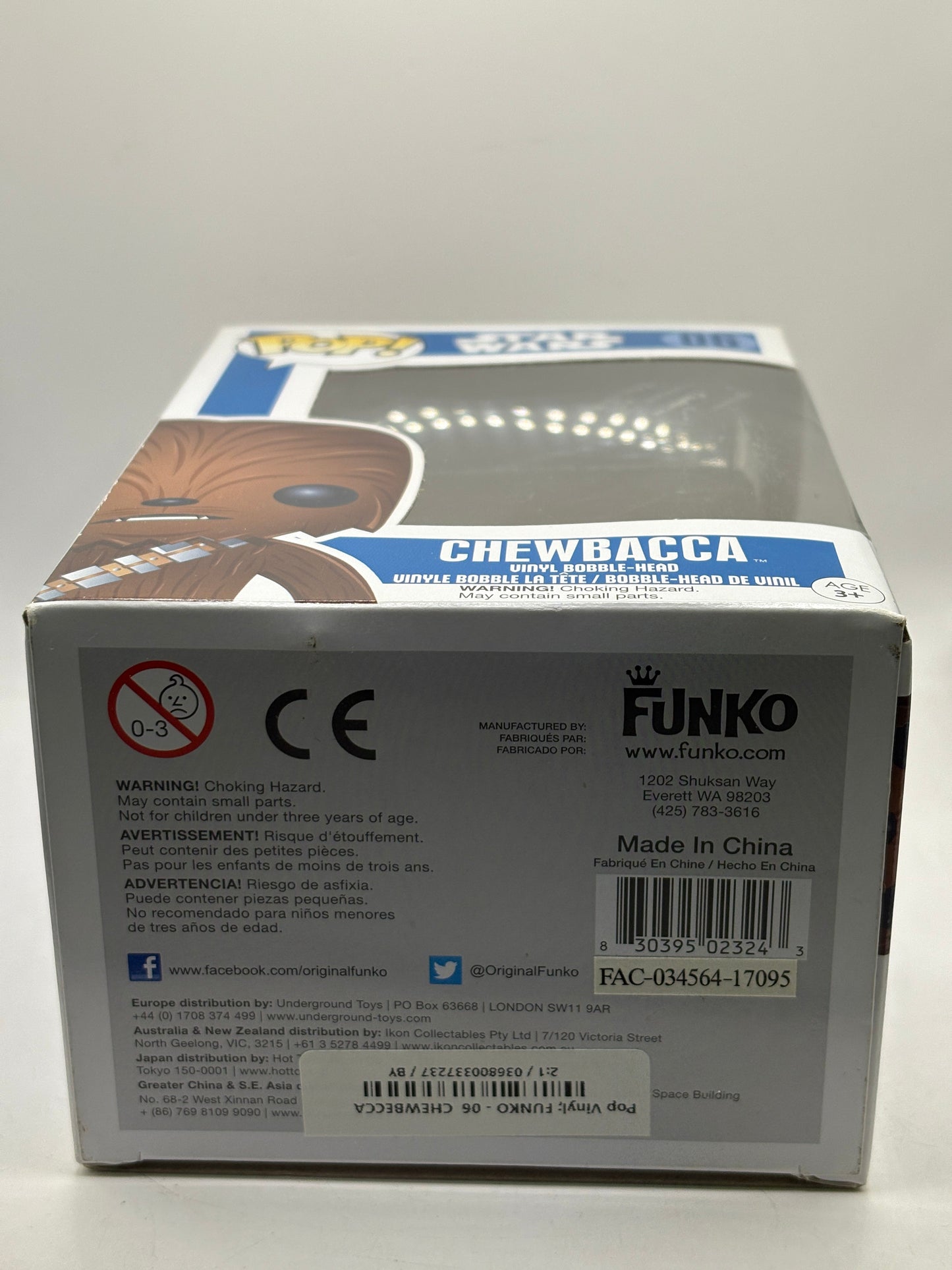Funko POP! Star Wars #06 Chewbacca Vinyl Bobble Head 2017 FRENLY BRICKS - Open 7 Days