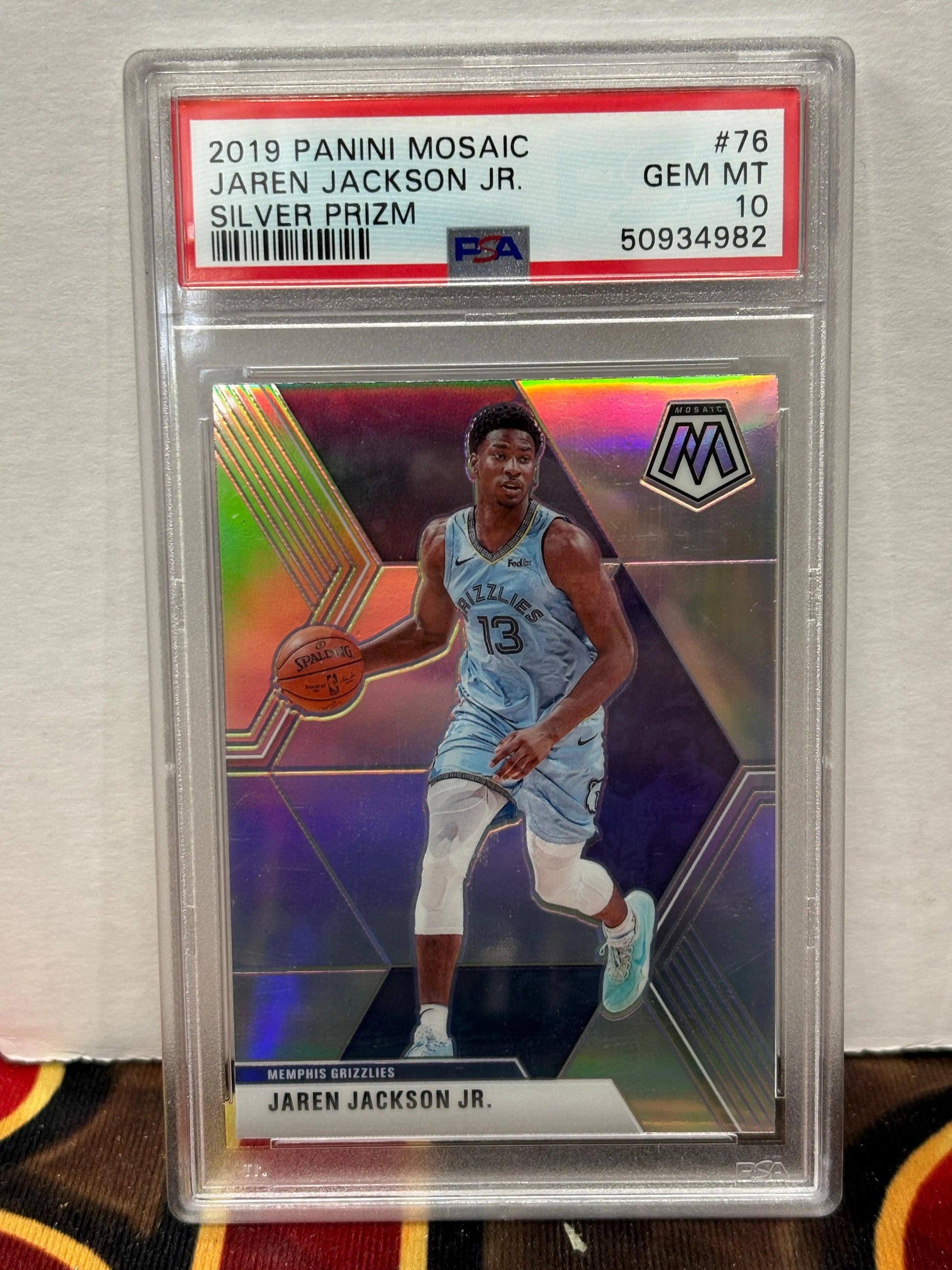 2019 Panini Mosiac Jaren Jackson Jr. Silver Prizm PSA 10 FRENLY BRICKS - Open 7 Days