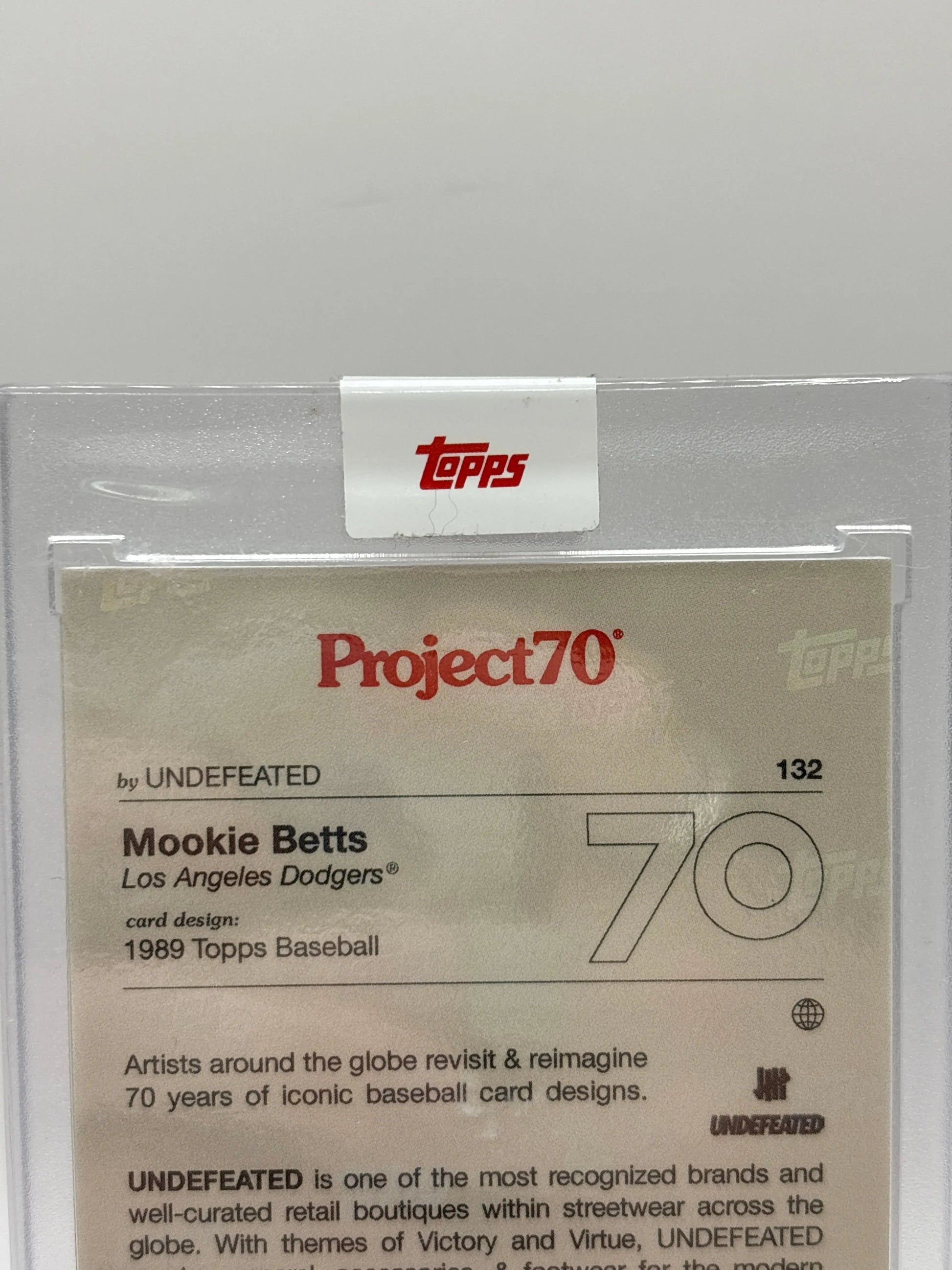 2021 Topps Project70 #132 1989 Topps Baseball Mookie Betts by Undefeated FRENLY BRICKS - Open 7 Days