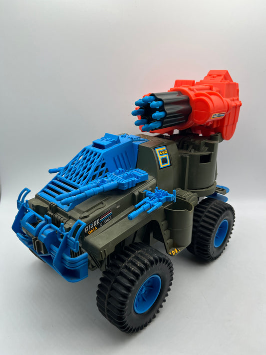 Vintage 1990 Hasbro G.I. Joe "Battle Wagon" Vehicle with Launcher and missiles FRENLY BRICKS - Open 7 Days
