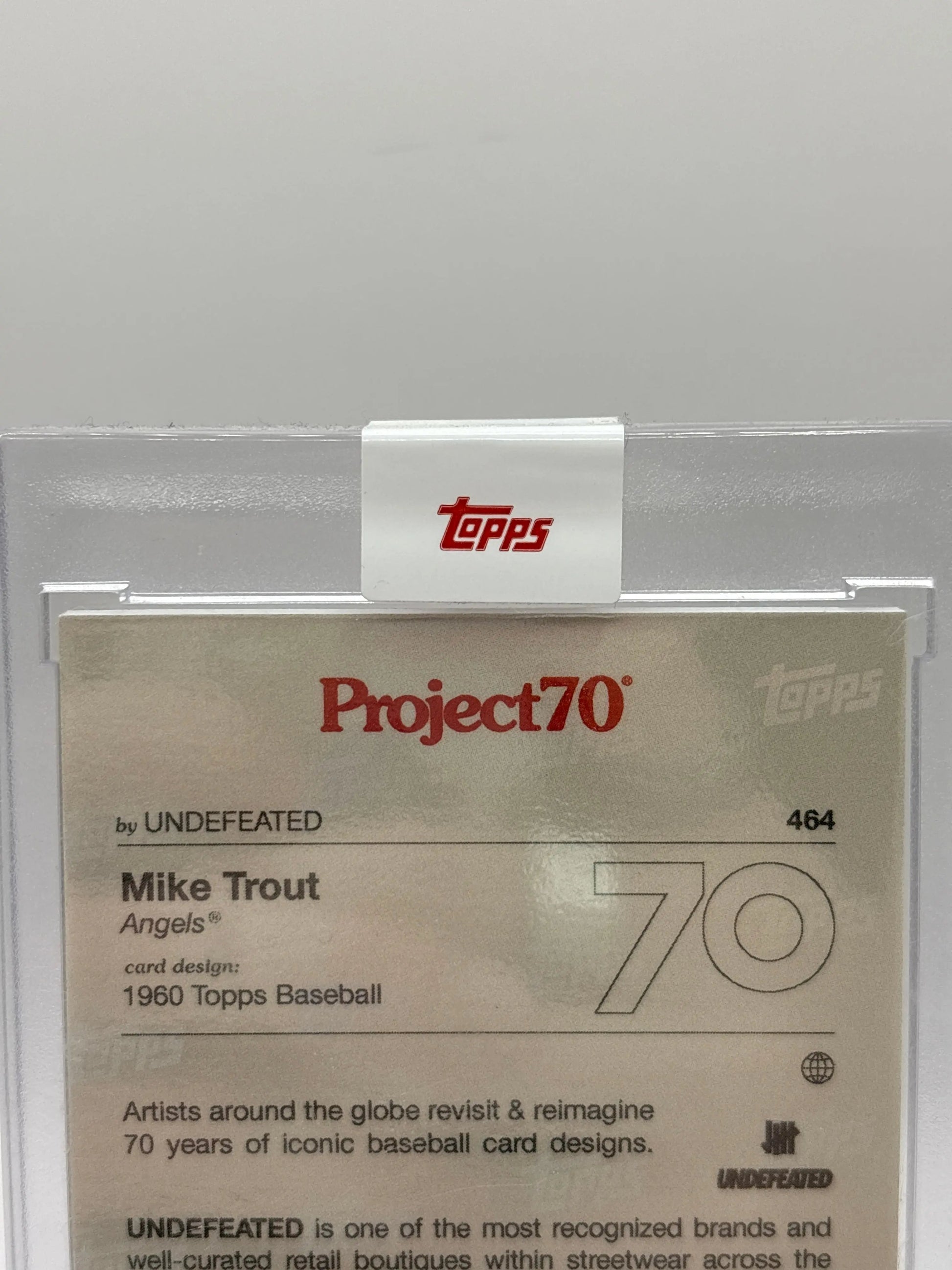 2021 Topps Project70 #464 1960 Topps Baseball Mike Trout By Undefeated FRENLY BRICKS - Open 7 Days