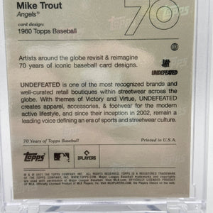 2021 Topps Project70 #464 1960 Topps Baseball Mike Trout By Undefeated FRENLY BRICKS - Open 7 Days