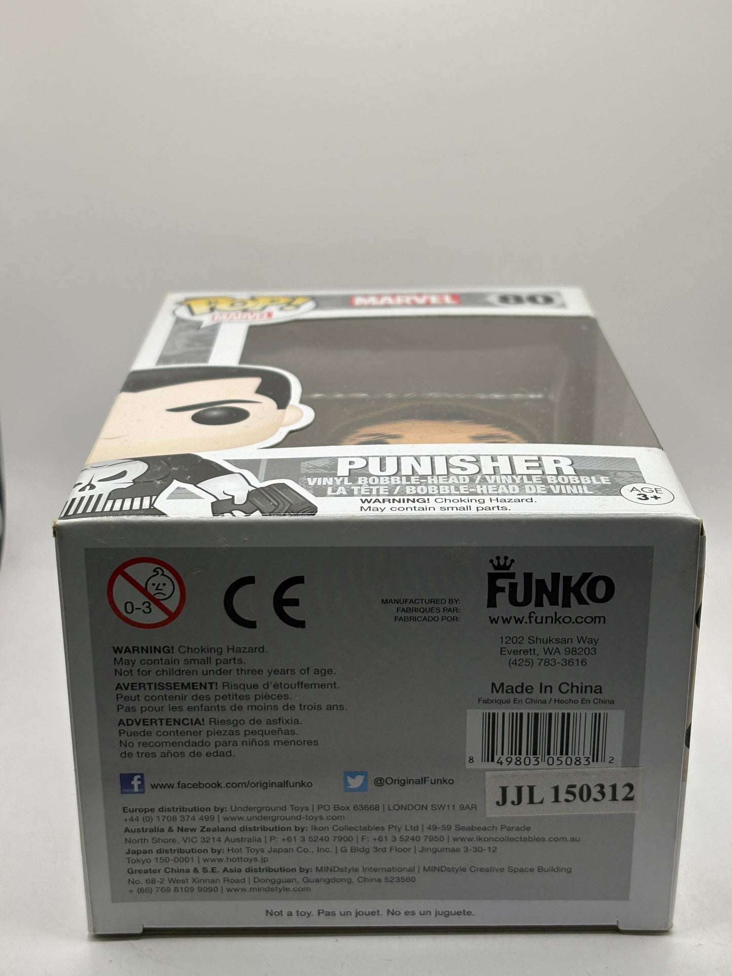 Funko POP! Marvel #80 Punisher Vinyl Bobble Head 2015 FRENLY BRICKS - Open 7 Days