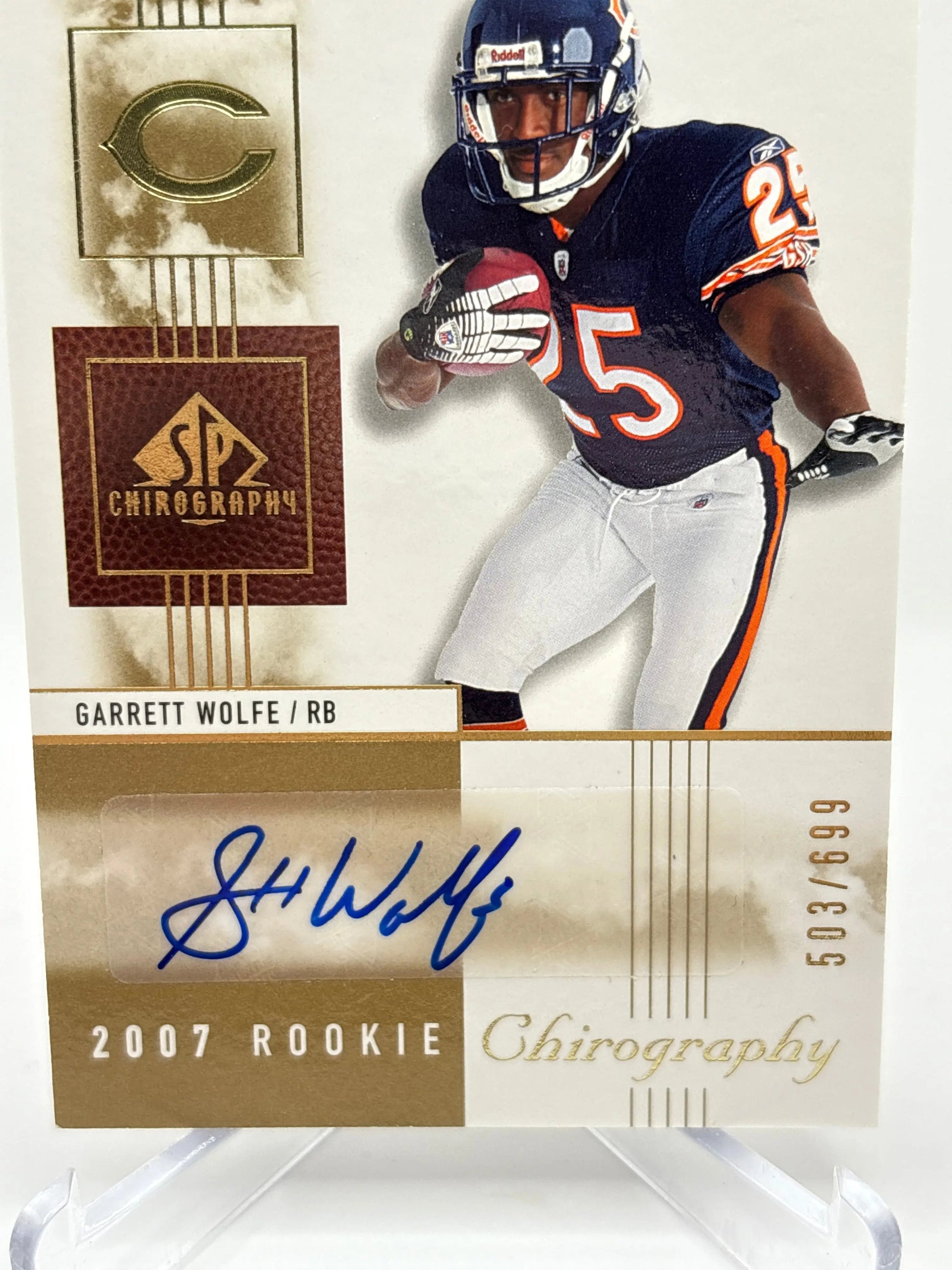 2007 SP Chirography Football #121 Garrett Wolfe Auto /699 FRENLY BRICKS - Open 7 Days