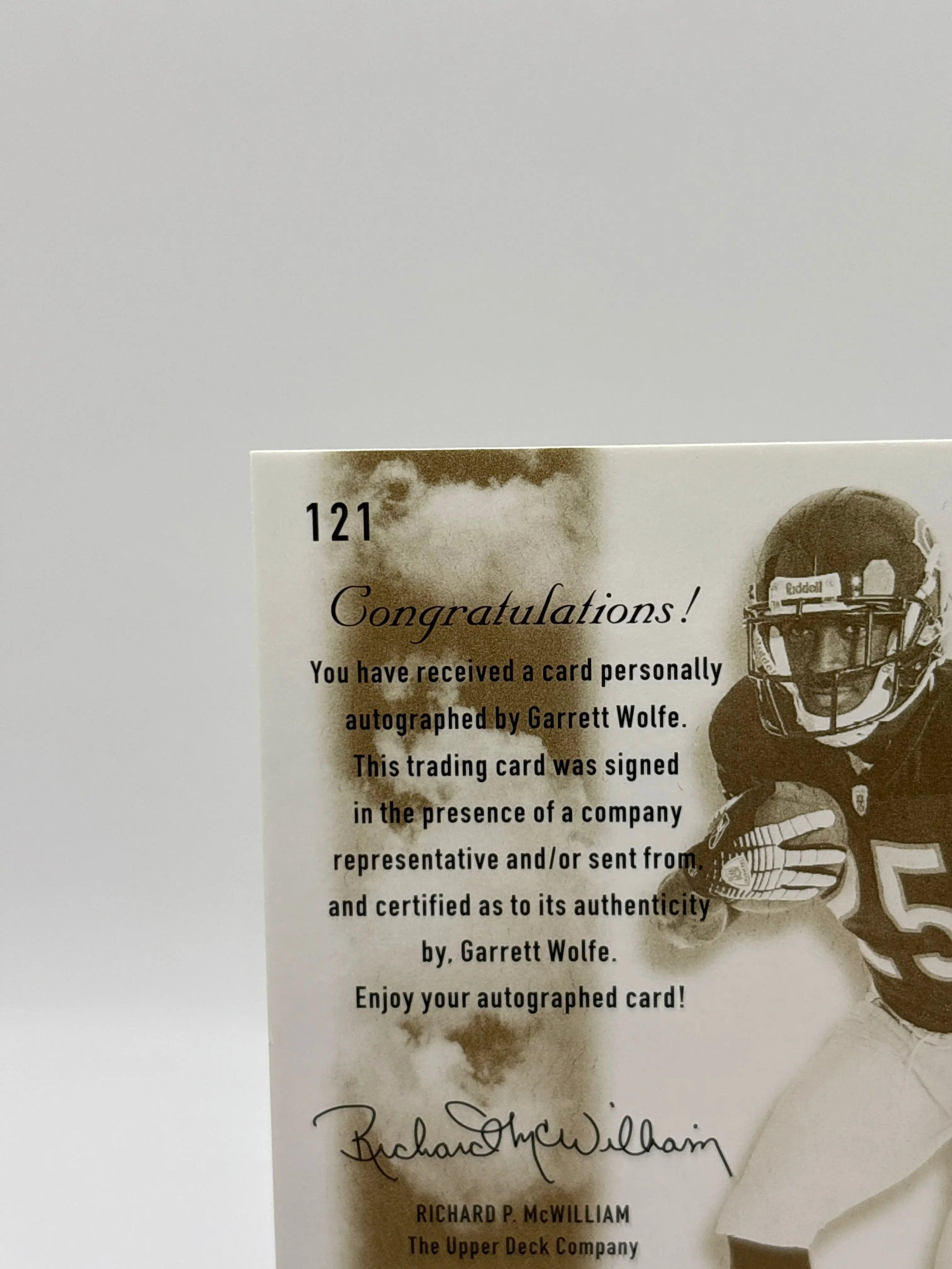 2007 SP Chirography Football #121 Garrett Wolfe Auto /699 FRENLY BRICKS - Open 7 Days