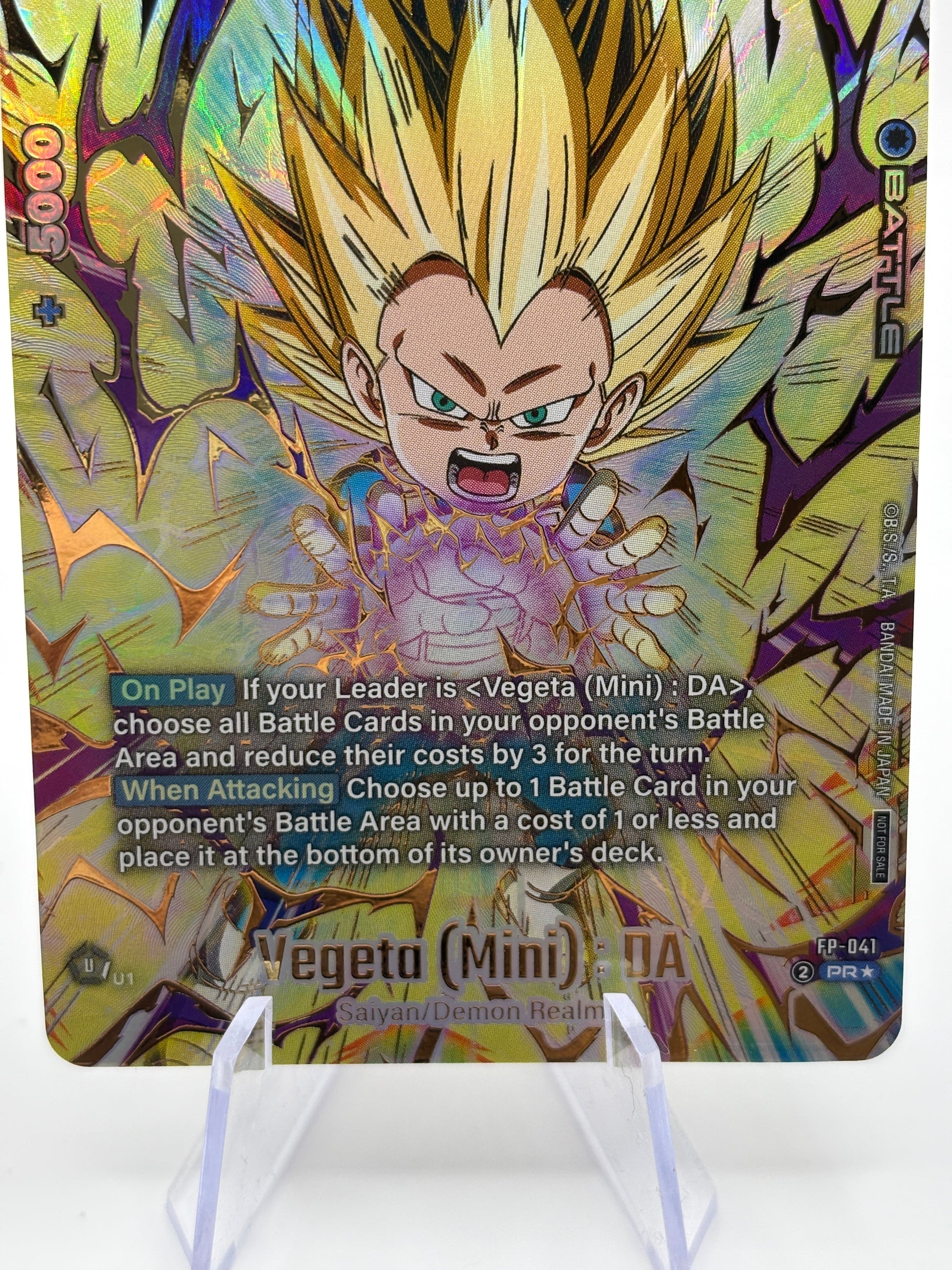 Dragon Ball Fusion World TCG - Vegeta (Mini) : DA FP-041 Promo Alt Art FRENLY BRICKS - Open 7 Days