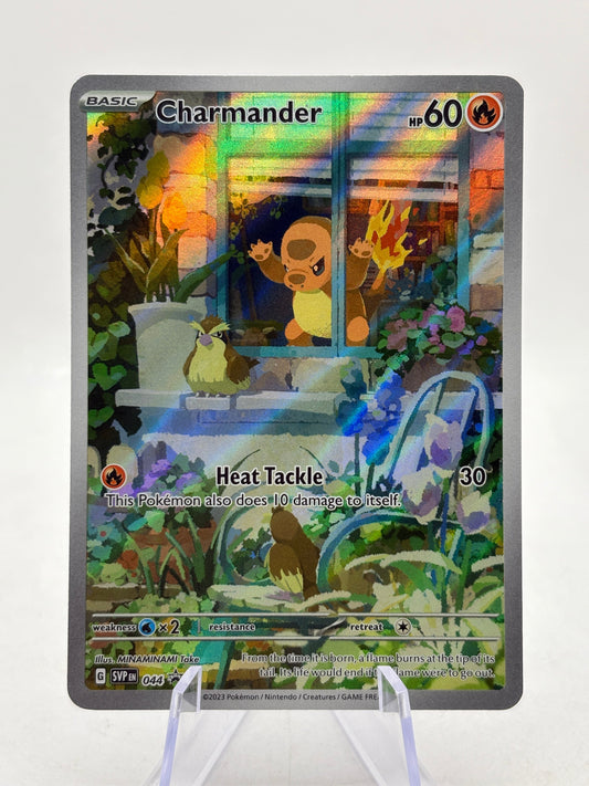 Pokemon TCG SVP Promos - Charmander SVP044 Black Star Illustration Rare MP FRENLY BRICKS - Open 7 Days