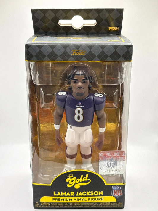 Funko POP! Gold NFL Lamar Jackson Premium Vinyl Figure Series One FRENLY BRICKS - Open 7 Days