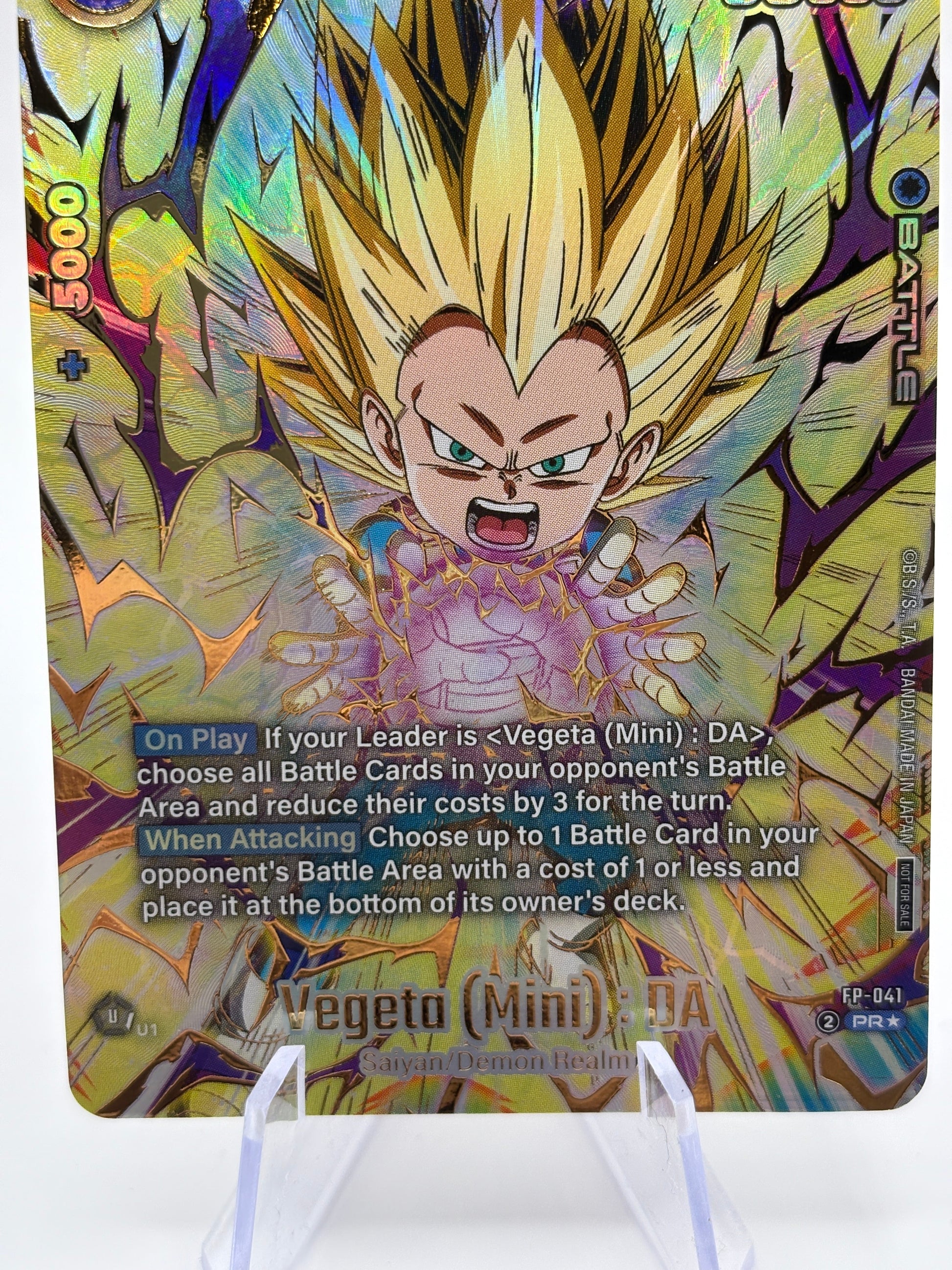 Dragon Ball Fusion World TCG - Vegeta (Mini) : DA FP-041 Promo Alt Art (1) FRENLY BRICKS - Open 7 Days