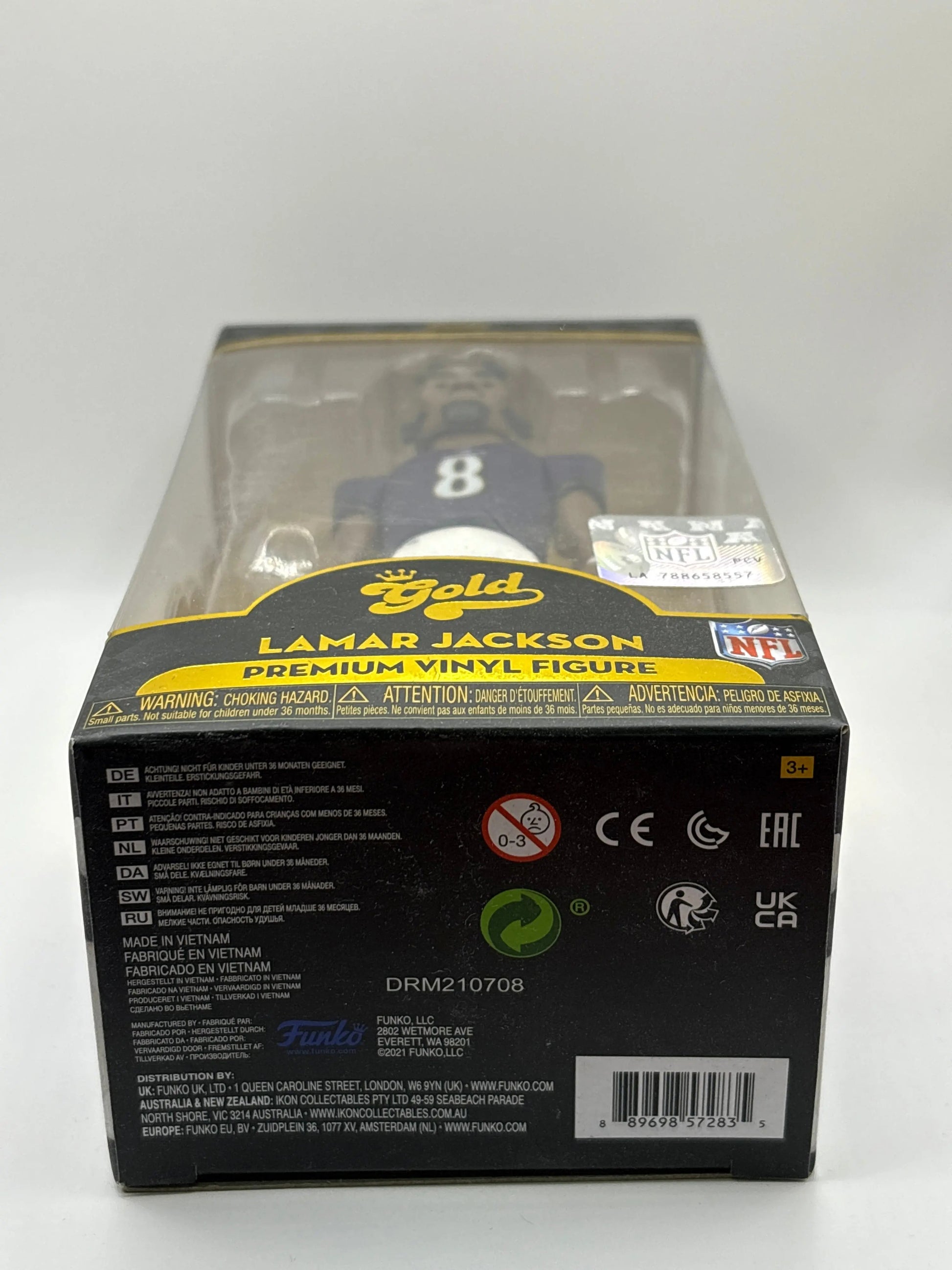 Funko POP! Gold NFL Lamar Jackson Premium Vinyl Figure Series One FRENLY BRICKS - Open 7 Days