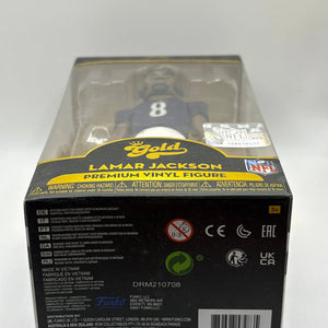 Funko POP! Gold NFL Lamar Jackson Premium Vinyl Figure Series One FRENLY BRICKS - Open 7 Days