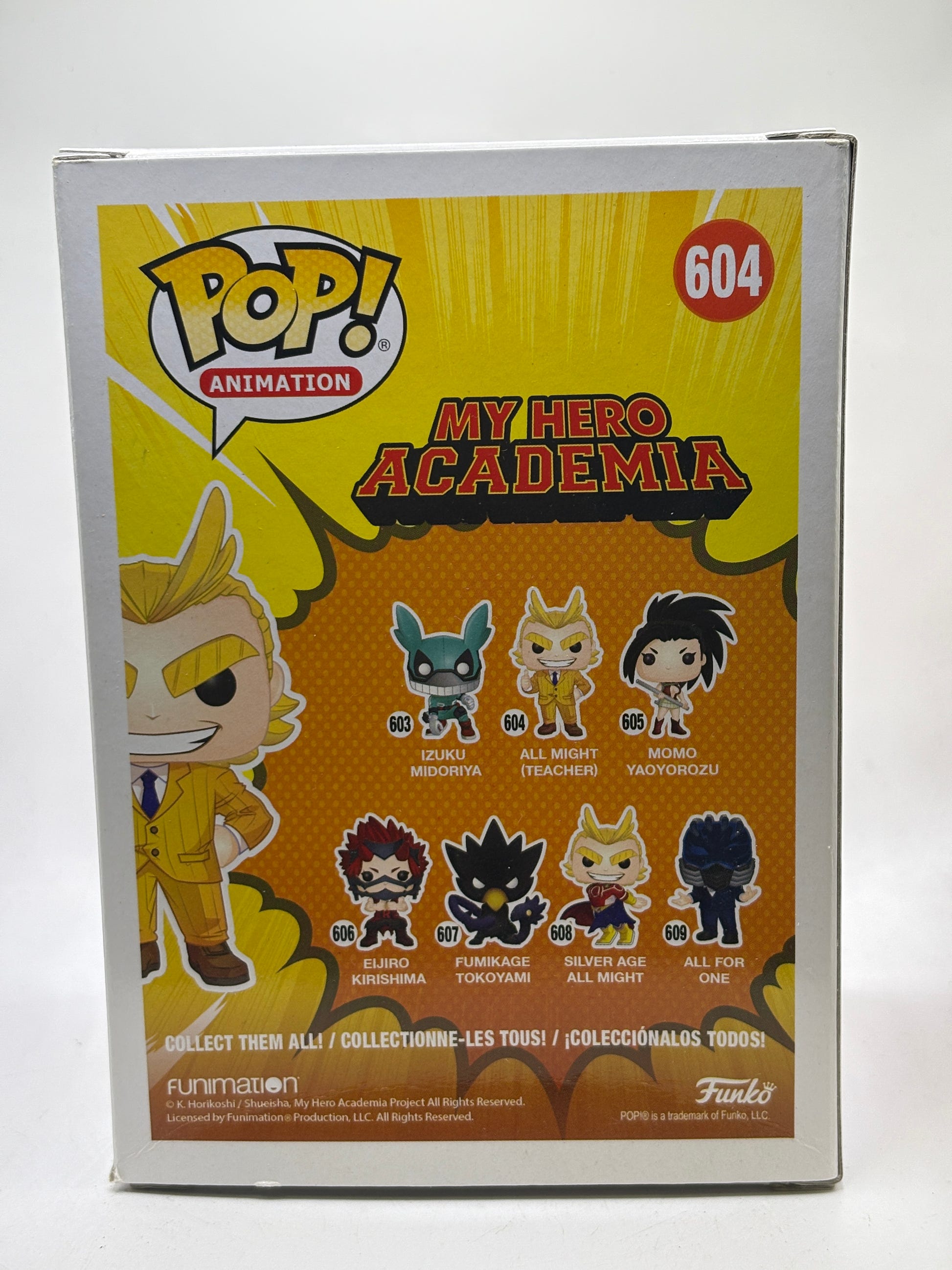 Funko POP! Animation My Hero Academia #604 All Might (Teacher) Vinyl Figure image 3