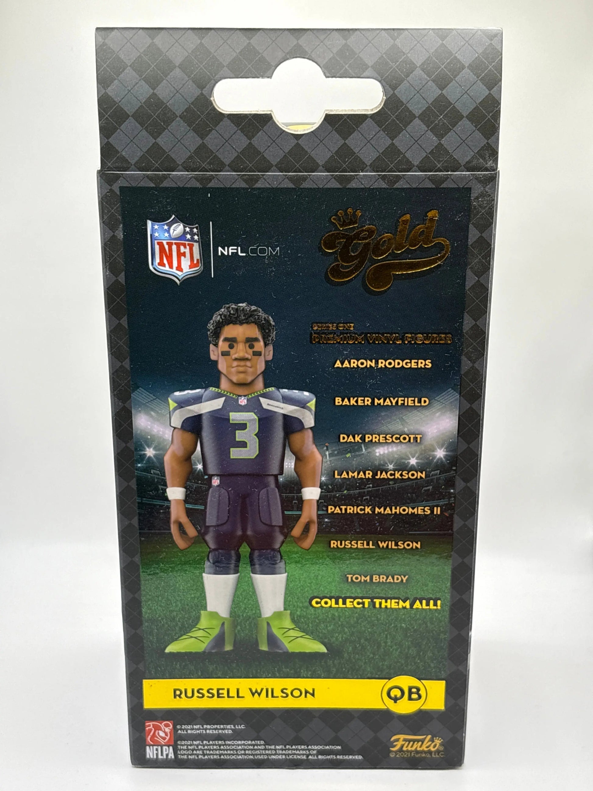 Funko POP! Gold NFL Russell Wilson Premium Vinyl Figure Series One FRENLY BRICKS - Open 7 Days