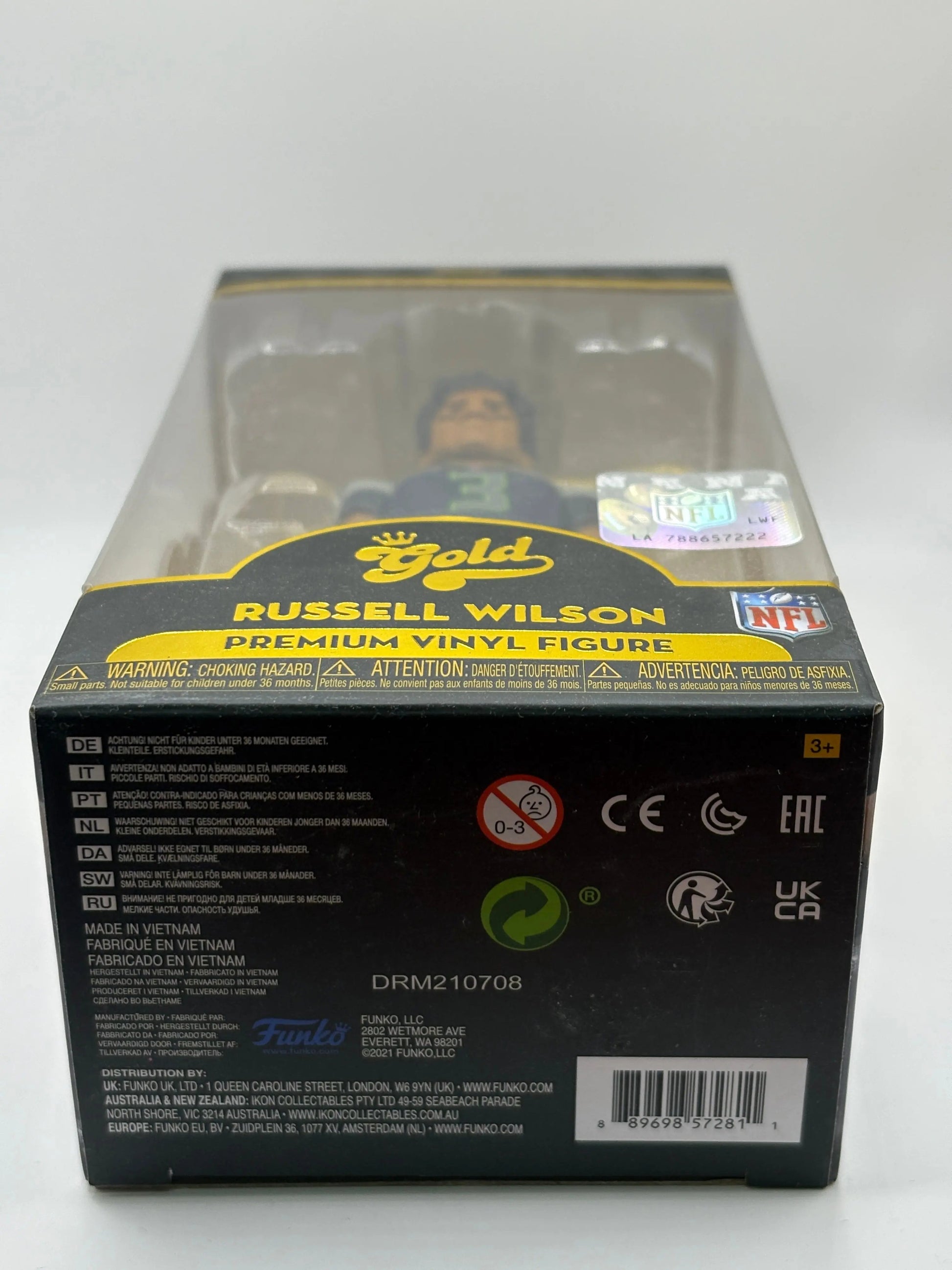 Funko POP! Gold NFL Russell Wilson Premium Vinyl Figure Series One FRENLY BRICKS - Open 7 Days