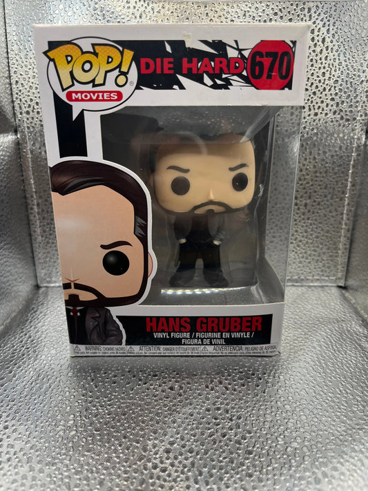 Funko POP - Movies - Die Hard Hans Gruber #670 FRENLY BRICKS - Open 7 Days