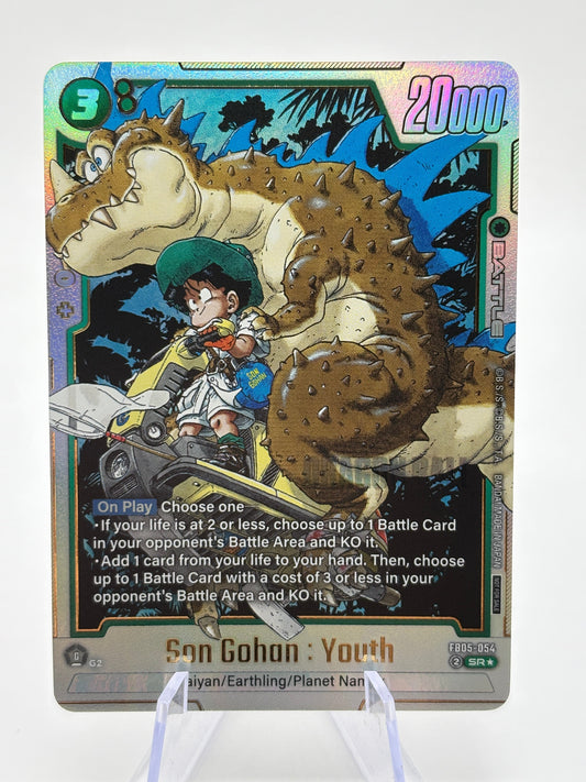 Dragon Ball Super Fusion World - Son Gohan : Youth FB05-054 SR Alternate Art NM FRENLY BRICKS - Open 7 Days