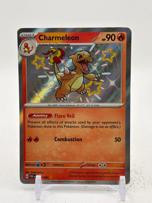 Pokemon TCG Paldean Fates - Charmeleon 110/091 Shiny NM