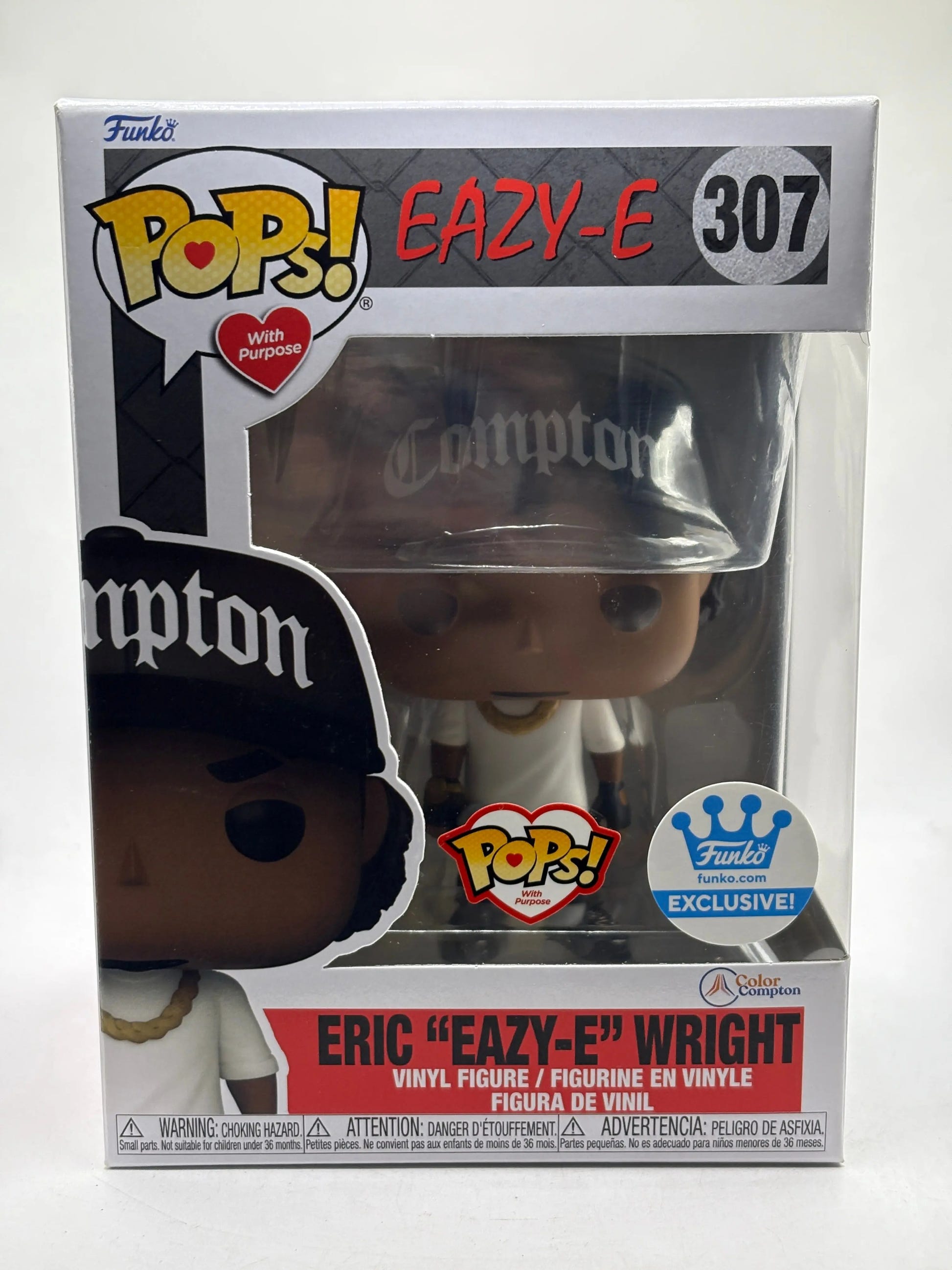 Funko POP! With Purpose Eazy-E #307 Eric Eazy-E Wright Funko shop Exclusive FRENLY BRICKS - Open 7 Days image 1
