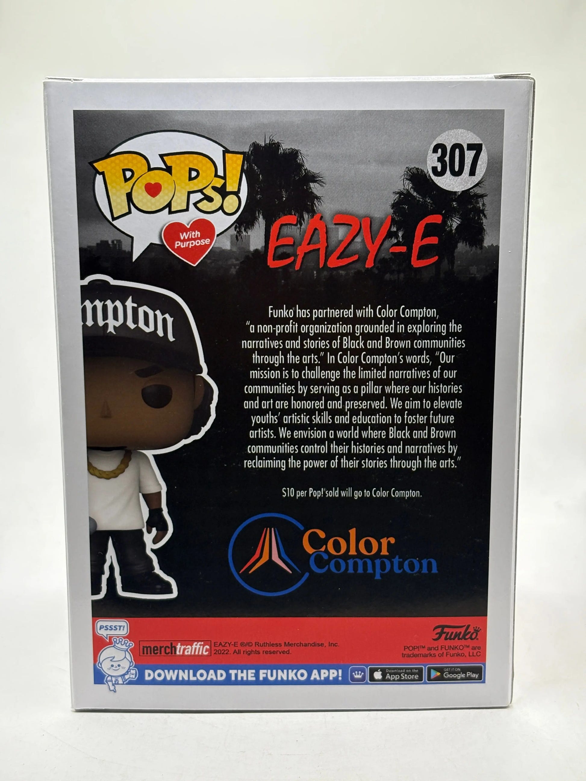 Funko POP! With Purpose Eazy-E #307 Eric Eazy-E Wright Funko shop Exclusive FRENLY BRICKS - Open 7 Days image 3