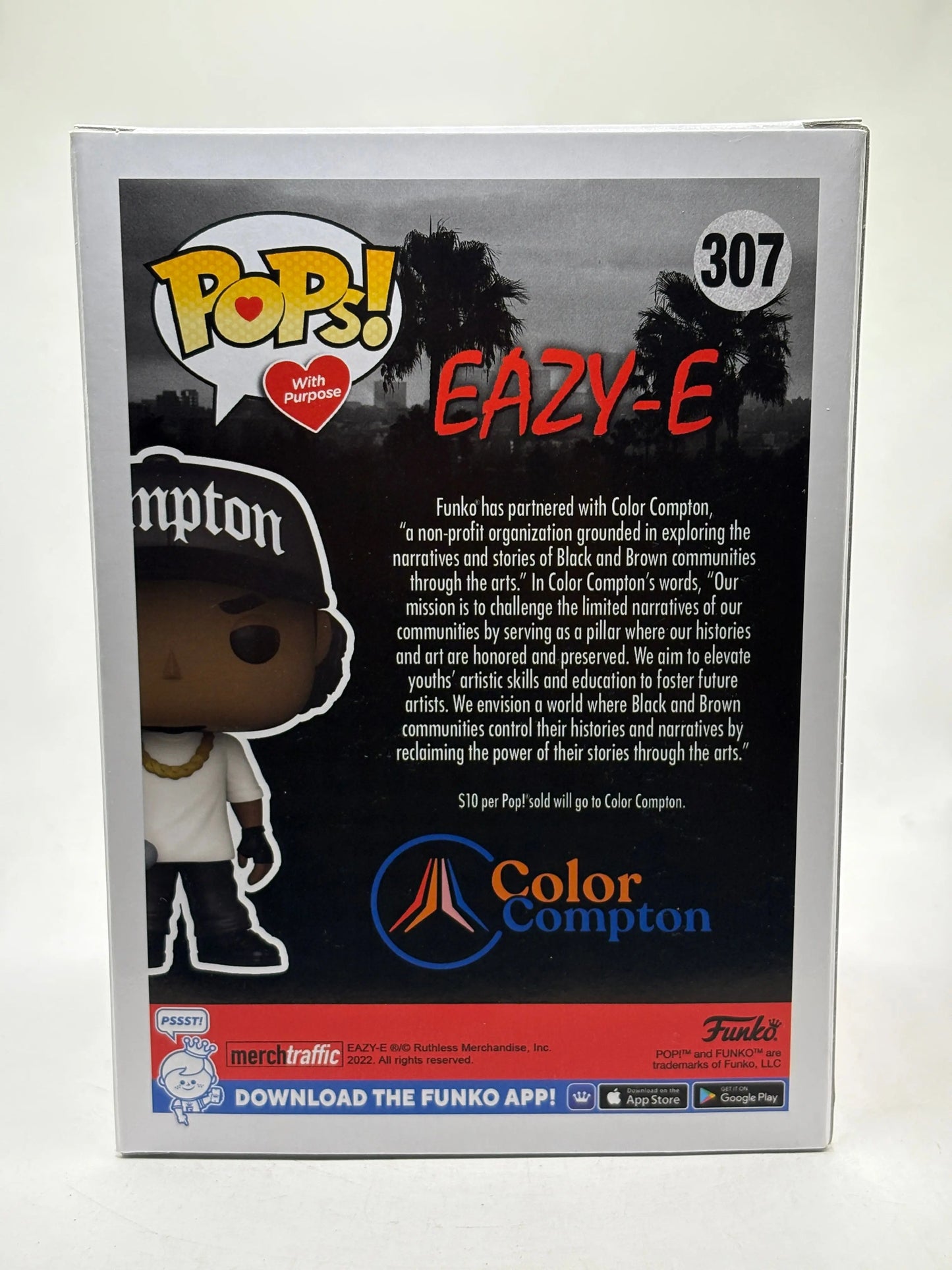 Funko POP! With Purpose Eazy-E #307 Eric Eazy-E Wright Funko shop Exclusive FRENLY BRICKS - Open 7 Days