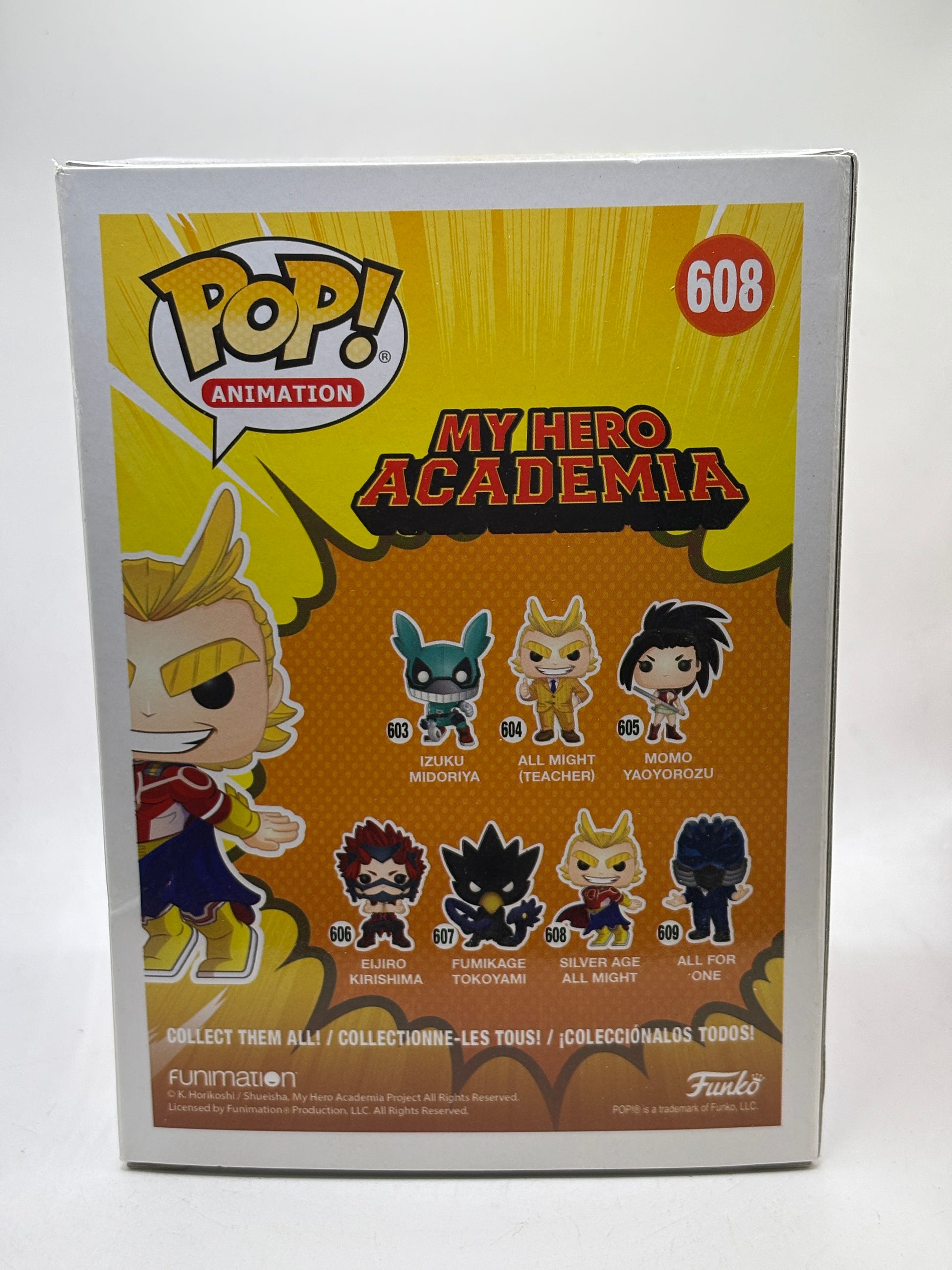 Funko POP! Animation My Hero Academia #608 Silver Age All Might Vinyl Figure image 3