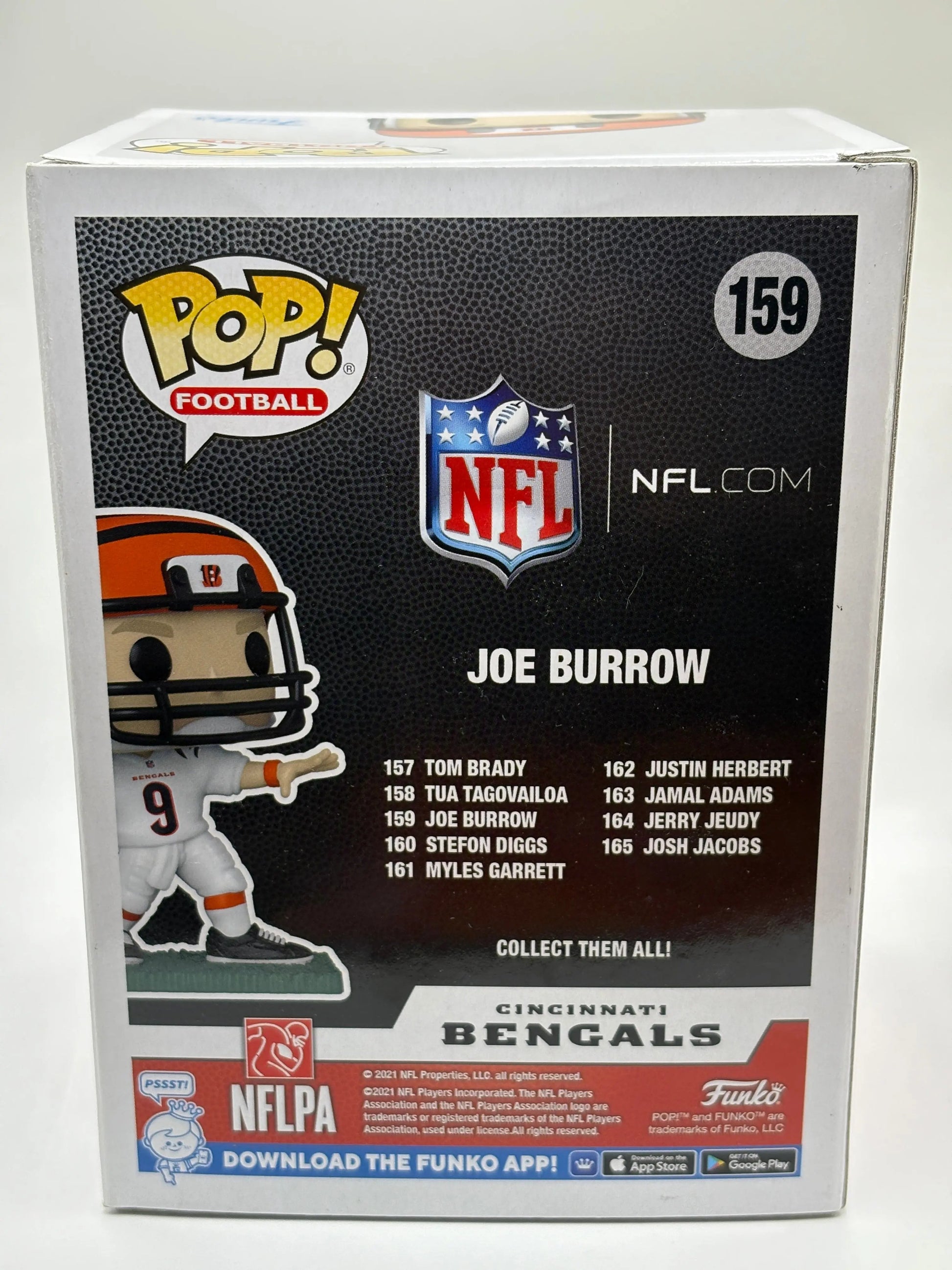 Funko POP! Football Cincinnati Bengals #159 Joe Burrow FRENLY BRICKS - Open 7 Days