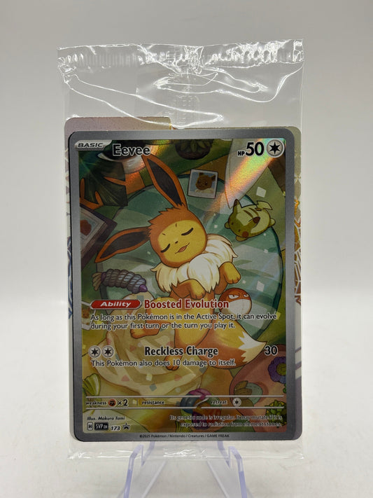 Pokemon TCG SVP Promos - Eevee SVP173 Black Star Illustration Rare Sealed FRENLY BRICKS - Open 7 Days