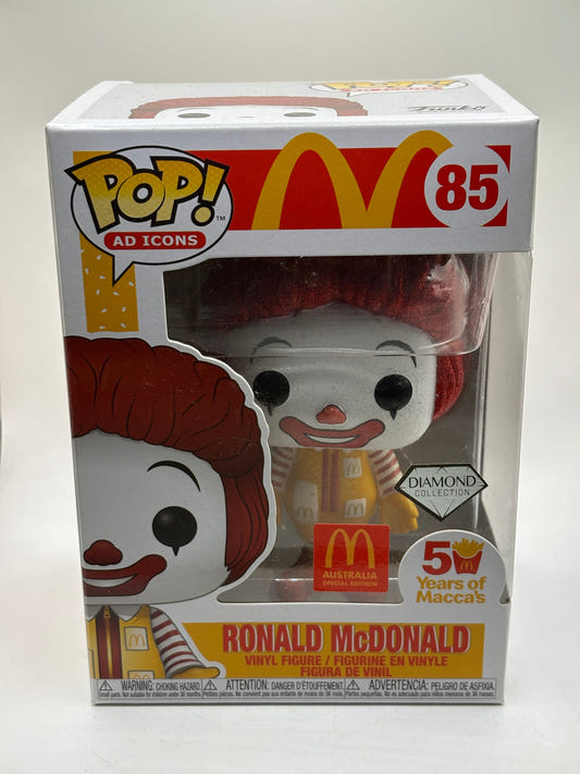 Funko POP! Ad Icons Mcdonalds #85 Ronald Mcdonald Diamond Australia
