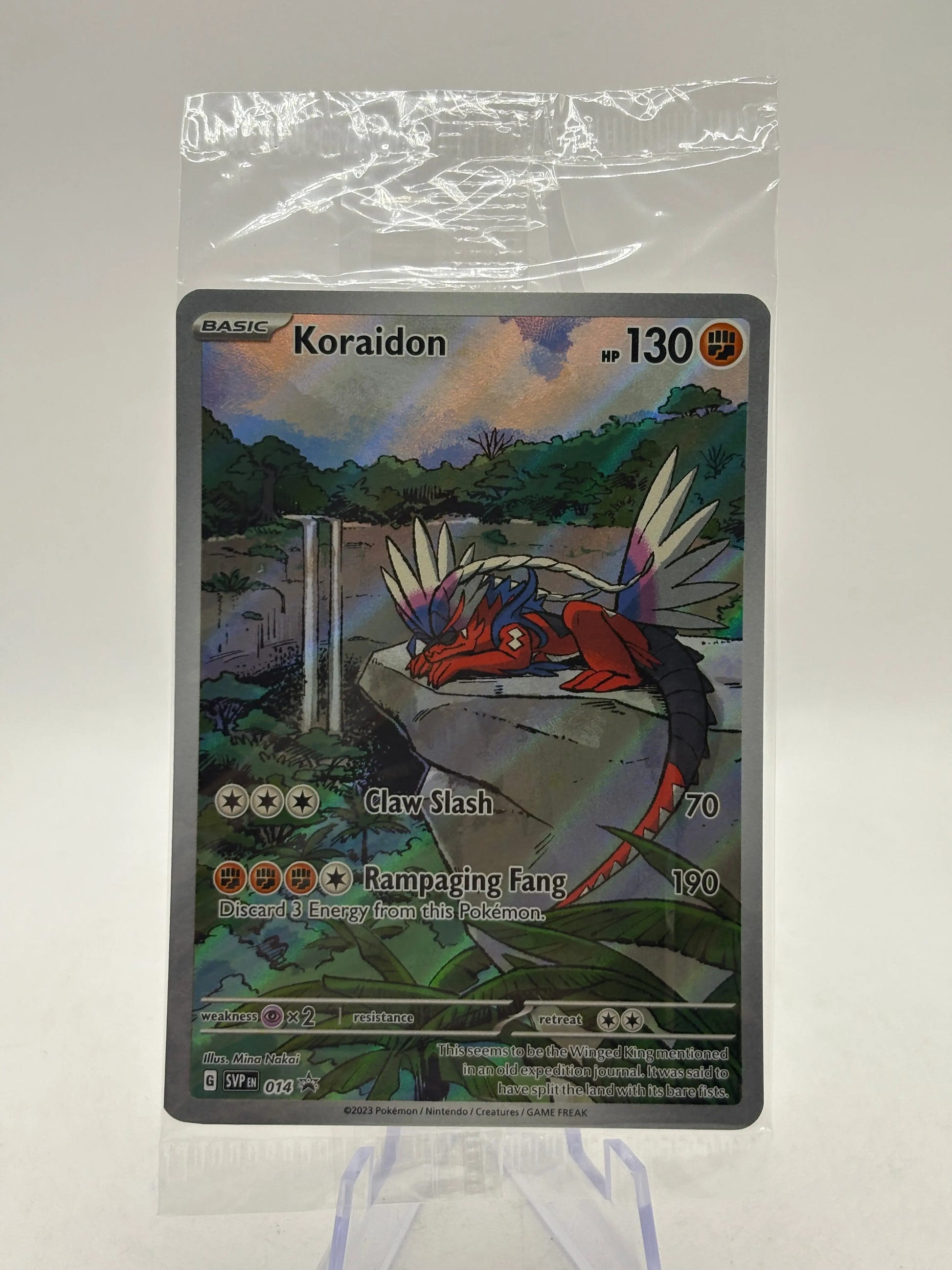 Pokemon TCG SVP Promos - Koraidon SVP 014 Black Star Illustration Rare Sealed FRENLY BRICKS - Open 7 Days image 1