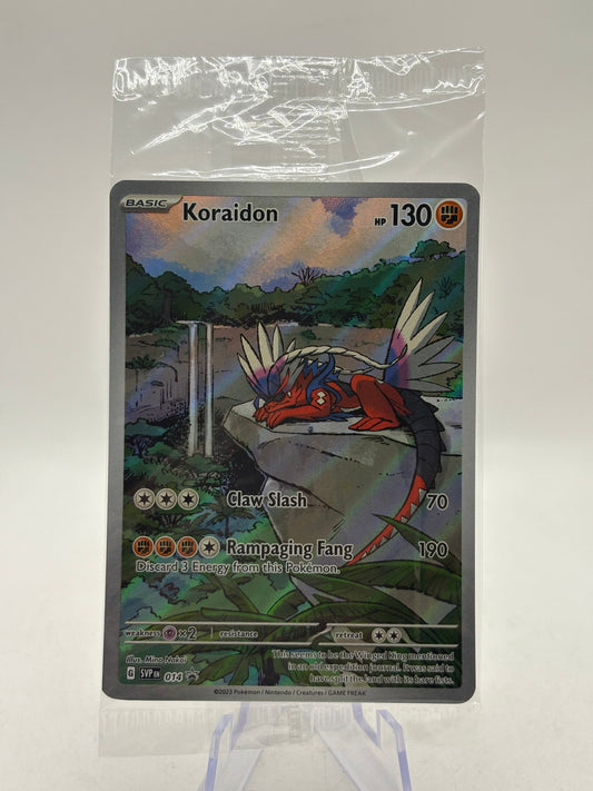 Pokemon TCG SVP Promos - Koraidon SVP 014 Black Star Illustration Rare Sealed FRENLY BRICKS - Open 7 Days
