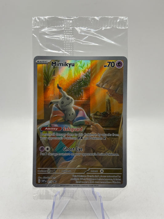 Pokemon TCG SVP Promos - Mimikyu SVP075 Black Star Illustration Rare Sealed FRENLY BRICKS - Open 7 Days
