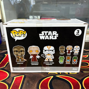 Funko POP! Star Wars Tarfful Unhooded Emperor Utapau Clone Trooper 3-Pack Figure FRENLY BRICKS - Open 7 Days