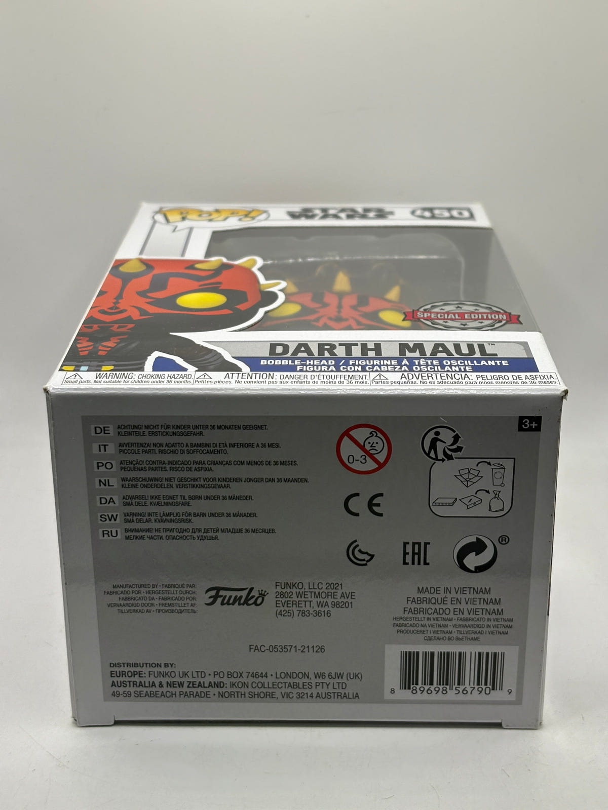 Funko POP! Star Wars #450 Darth Maul Special Edition Bobble Head, photo 6 image 6