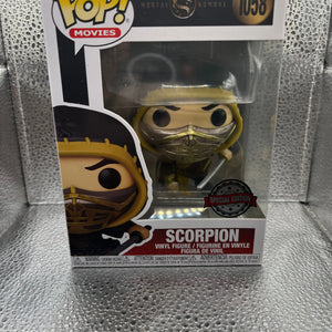 Funko POP - Movies - Mortal Kombat - Scorpion #1058 FRENLY BRICKS - Open 7 Days