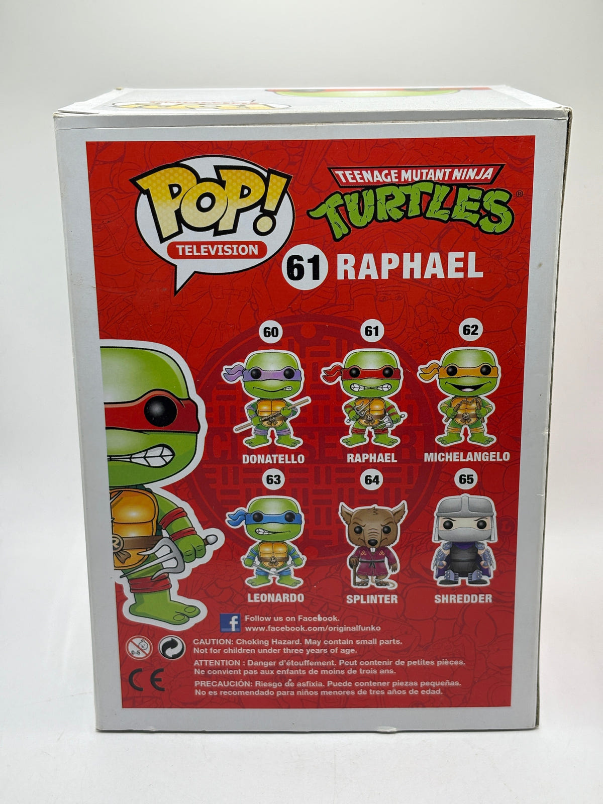 Funko POP! Television TMNT #61 Raphael Vinyl Figure, photo 3 image 3