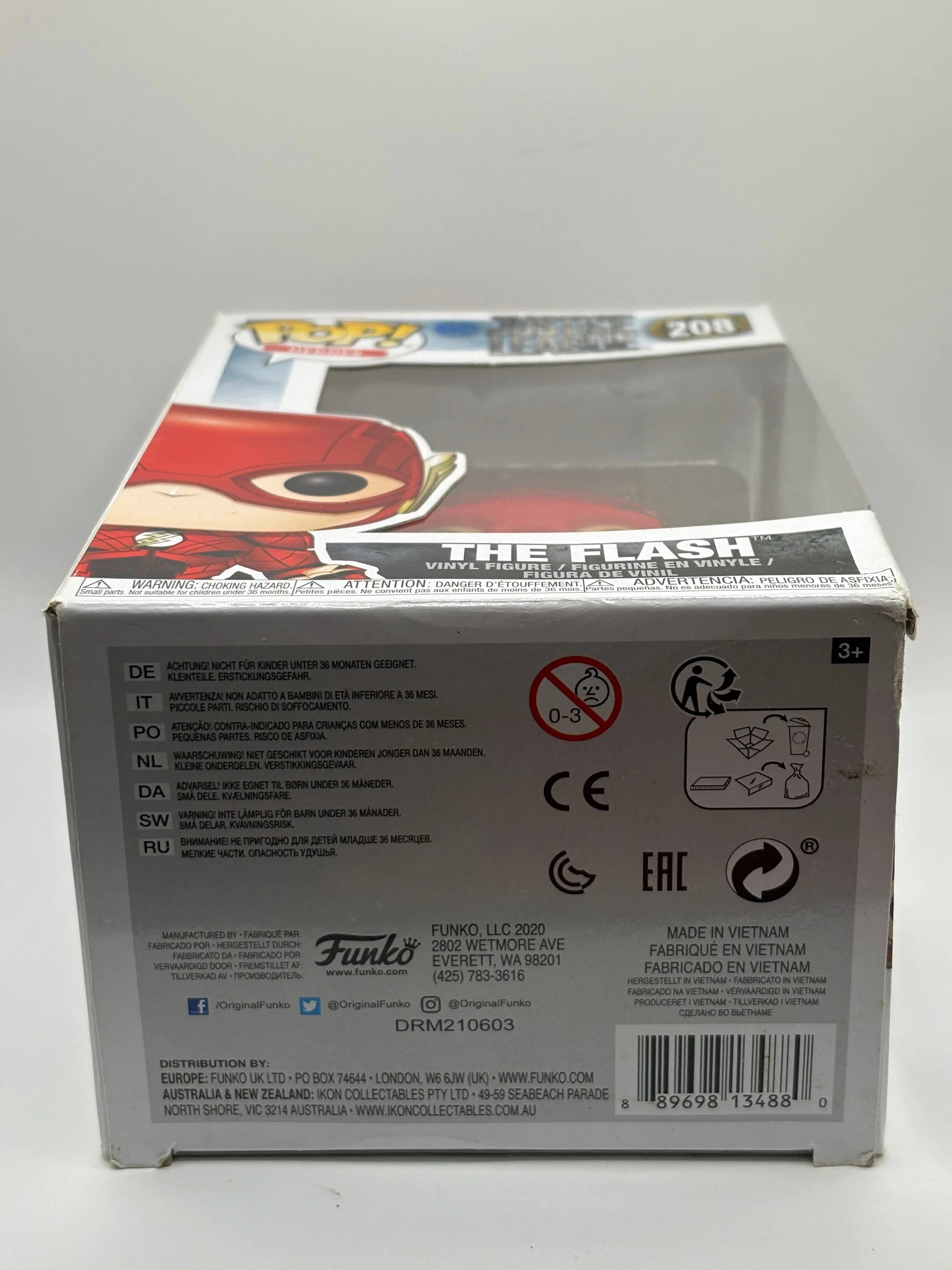 Funko POP! Heroes DC Justice League #208 The Flash FRENLY BRICKS - Open 7 Days