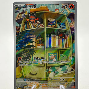 Pokemon TCG Temporal Forces - Litten 167/162 Illustration Rare NM FRENLY BRICKS - Open 7 Days