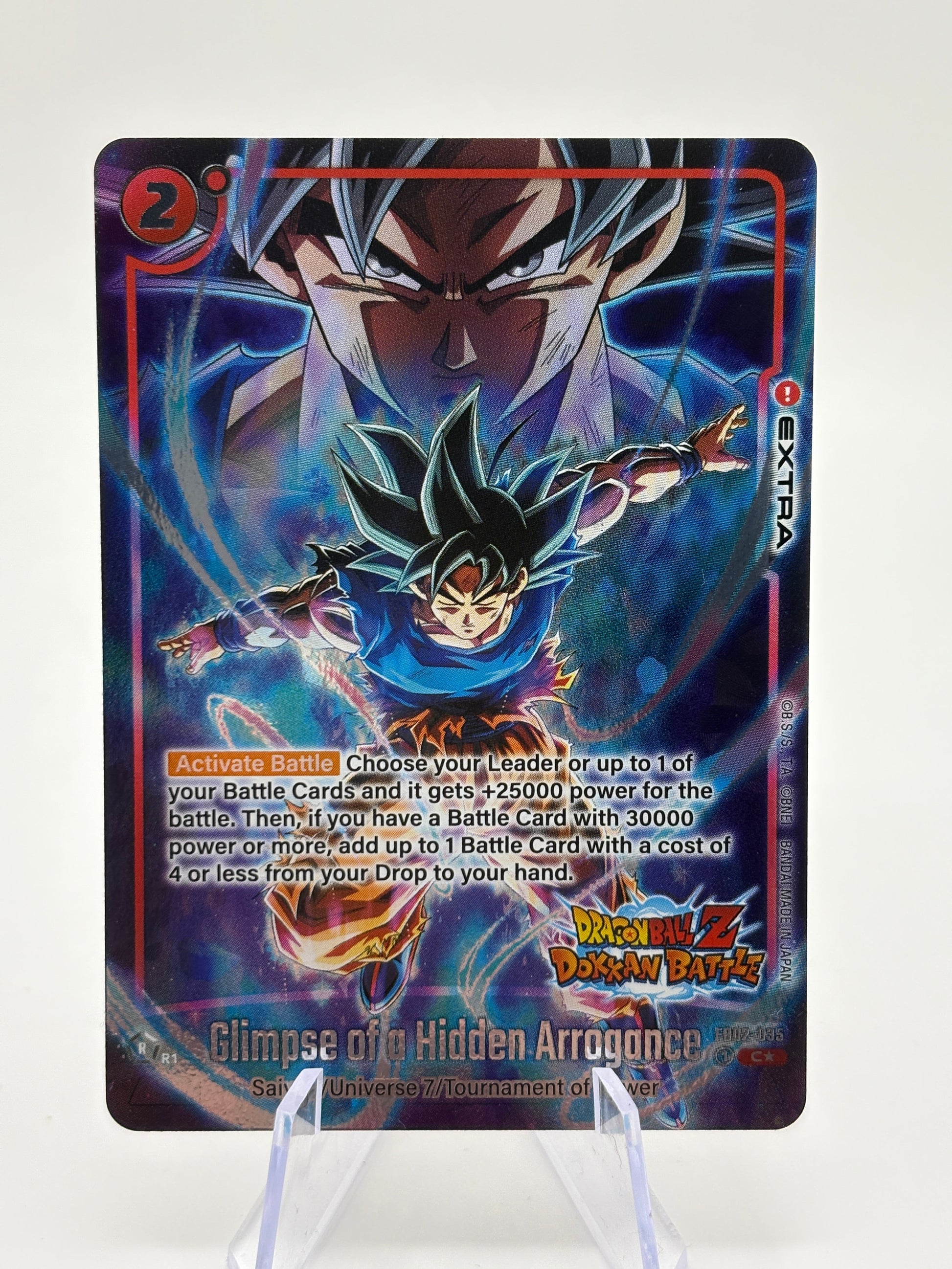 Dragon Ball Super Fusion World - Glimpse of a Hidden Arrogance FB02-035 Alt Art FRENLY BRICKS - Open 7 Days