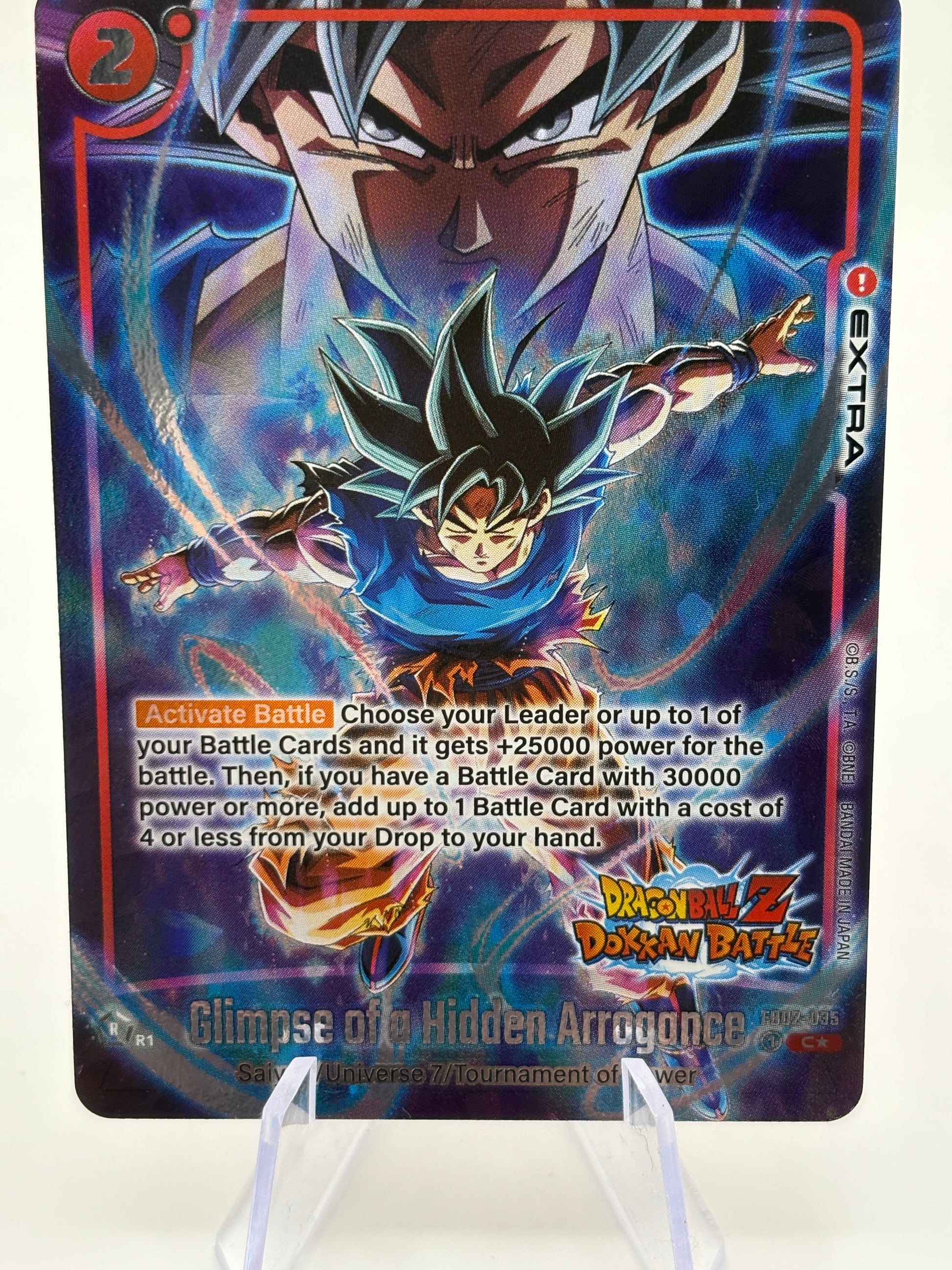 Dragon Ball Super Fusion World - Glimpse of a Hidden Arrogance FB02-035 Alt Art FRENLY BRICKS - Open 7 Days