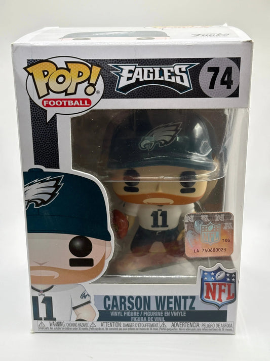 Funko POP! Football Eagles #74 Carson Wentz FRENLY BRICKS - Open 7 Days