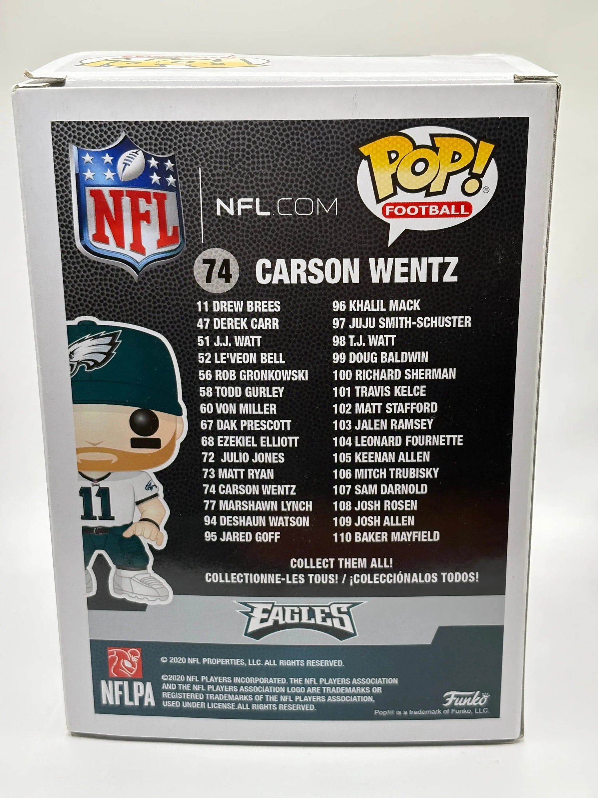 Funko POP! Football Eagles #74 Carson Wentz FRENLY BRICKS - Open 7 Days