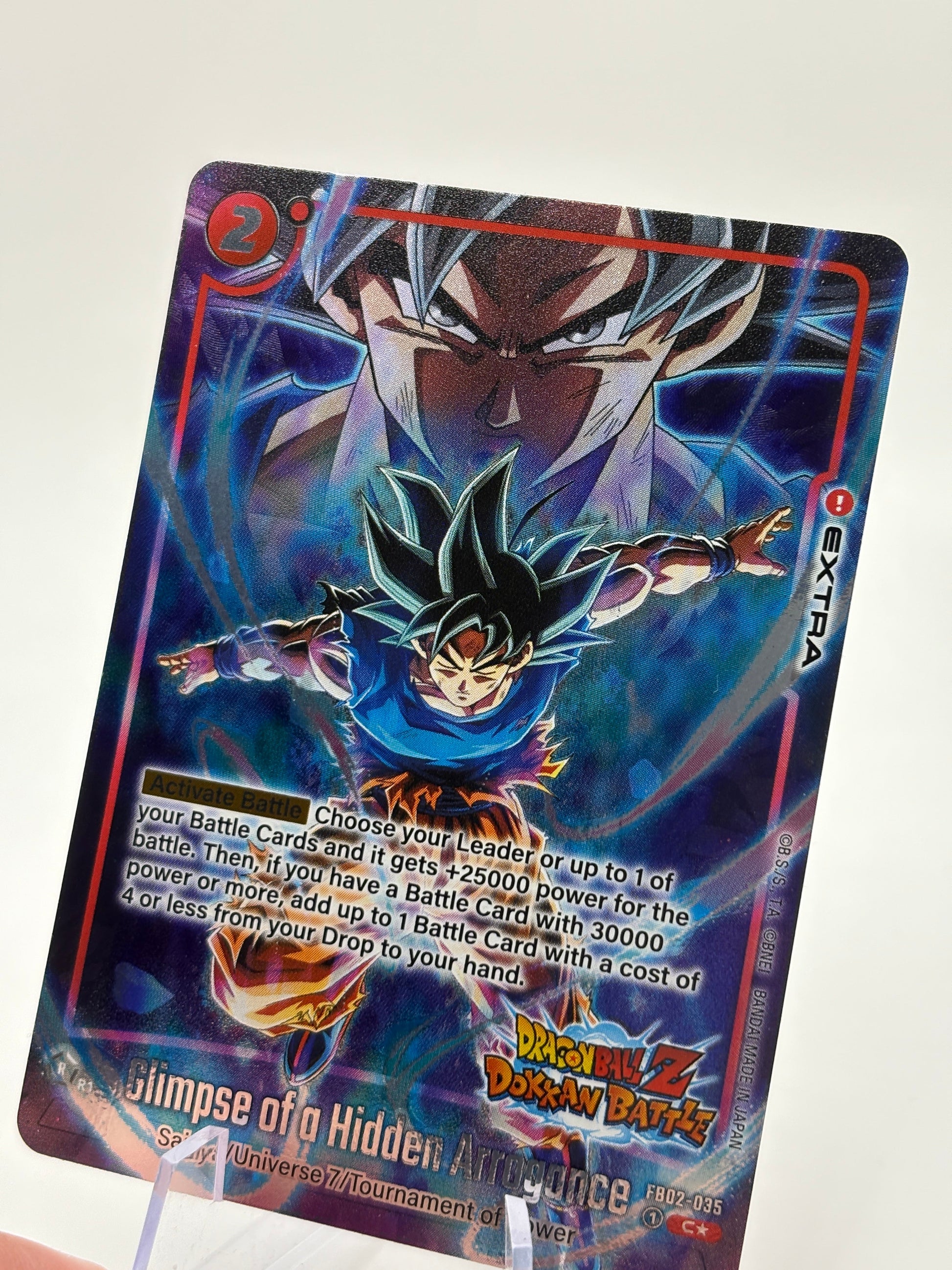 Dragon Ball Super Fusion World - Glimpse of a Hidden Arrogance FB02-035 Alt Art FRENLY BRICKS - Open 7 Days