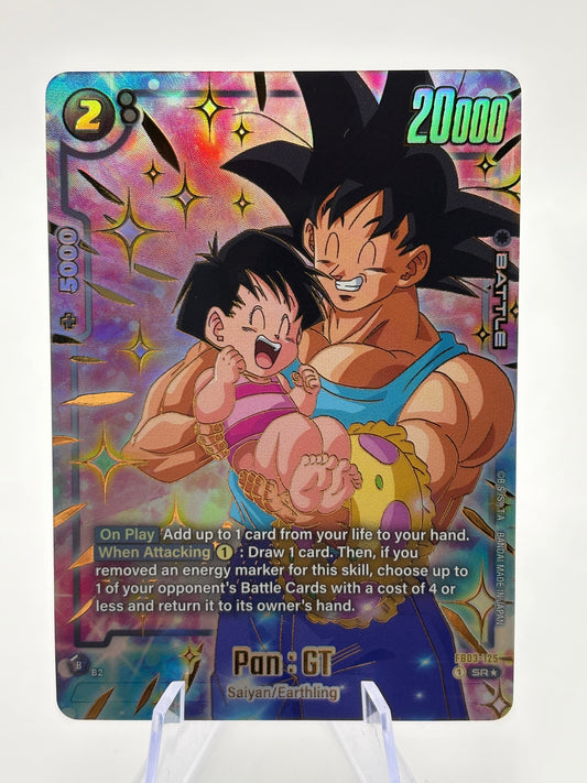 Dragon Ball Super Fusion World - Pan : GT FB03-125 SR Alt Art FRENLY BRICKS - Open 7 Days
