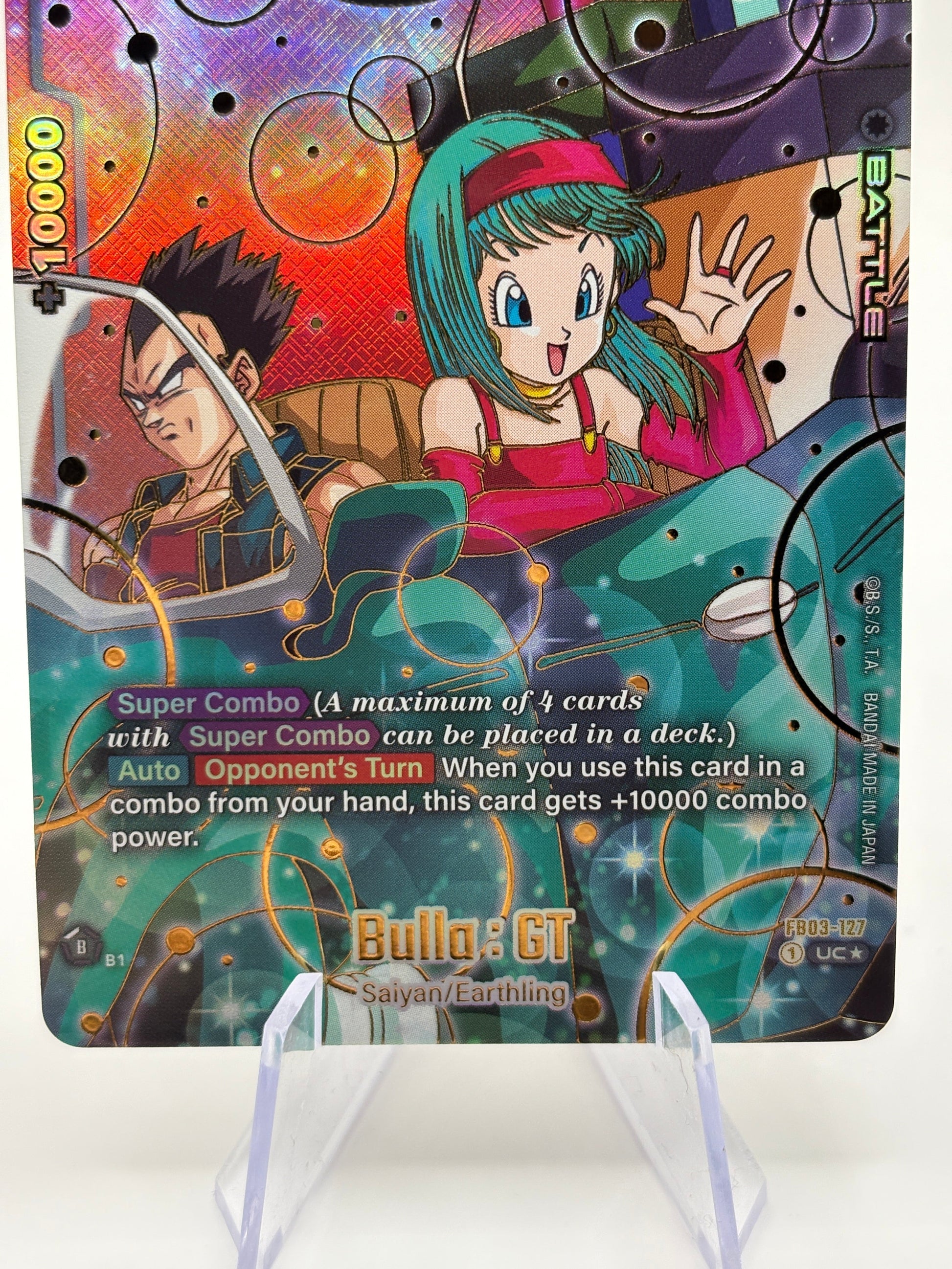 Dragon Ball Super Fusion World - Bulla : GT FB03-127 UC Alternate Art NM FRENLY BRICKS - Open 7 Days