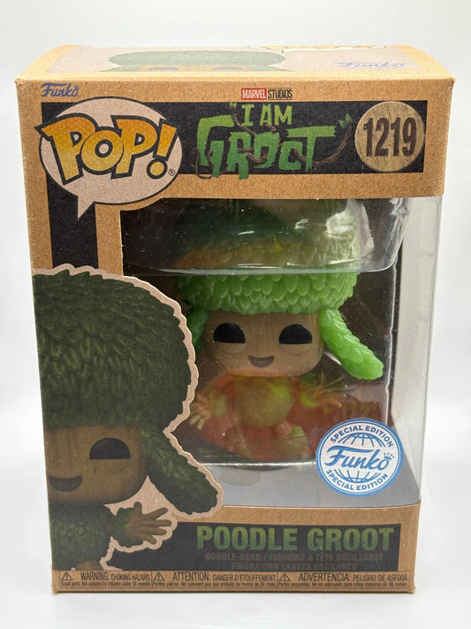 Funko POP! Marvel I Am Groot #1219 Poodle Groot SE FRENLY BRICKS - Open 7 Days