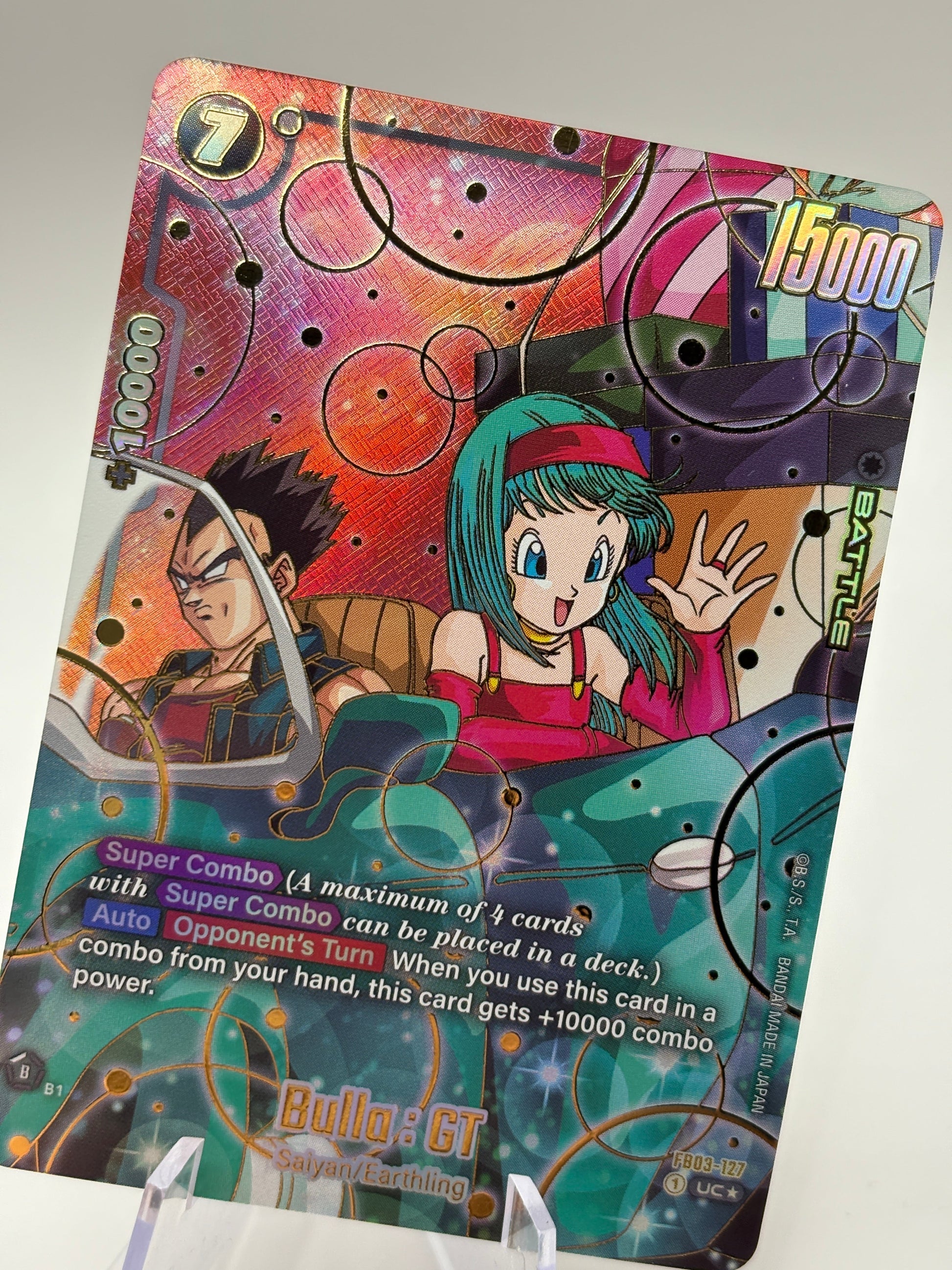 Dragon Ball Super Fusion World - Bulla : GT FB03-127 UC Alternate Art NM FRENLY BRICKS - Open 7 Days